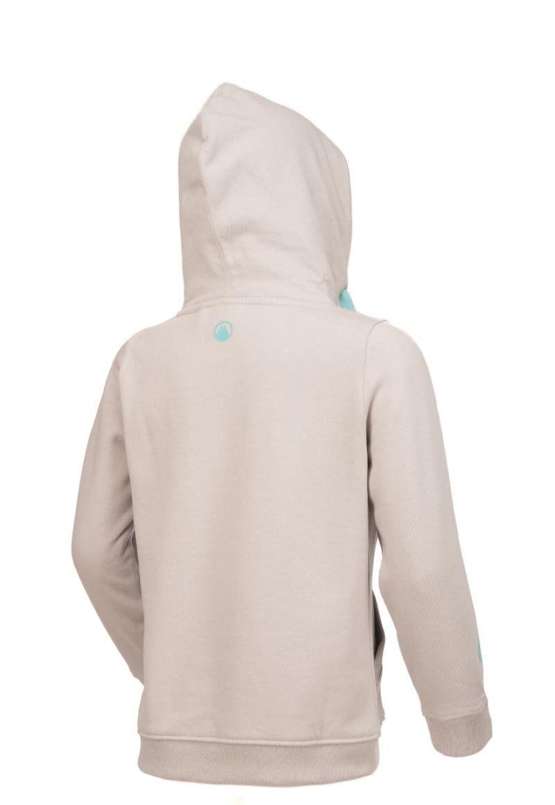 Poleron Niña Insigne Cotton Hoody Melange Gris Claro Lippi V19-1