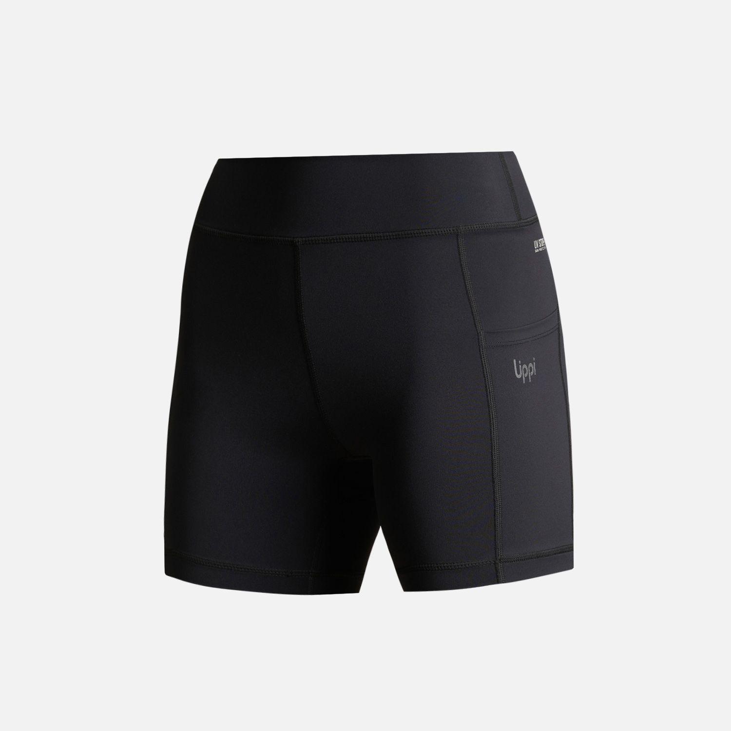 Calza Mujer In-Action Sport Short Leggings Negro Lippi V25-5