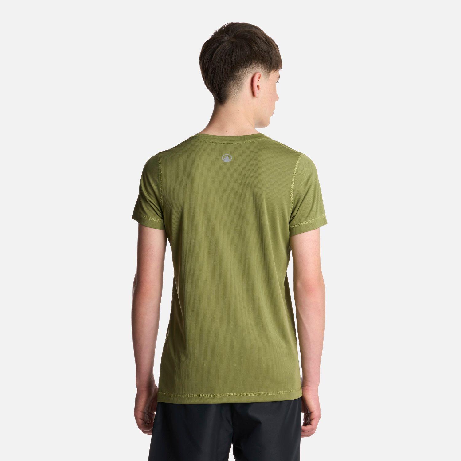 Polera Teen Boy Core Q-Dry T-Shirt Verde Lippi-2