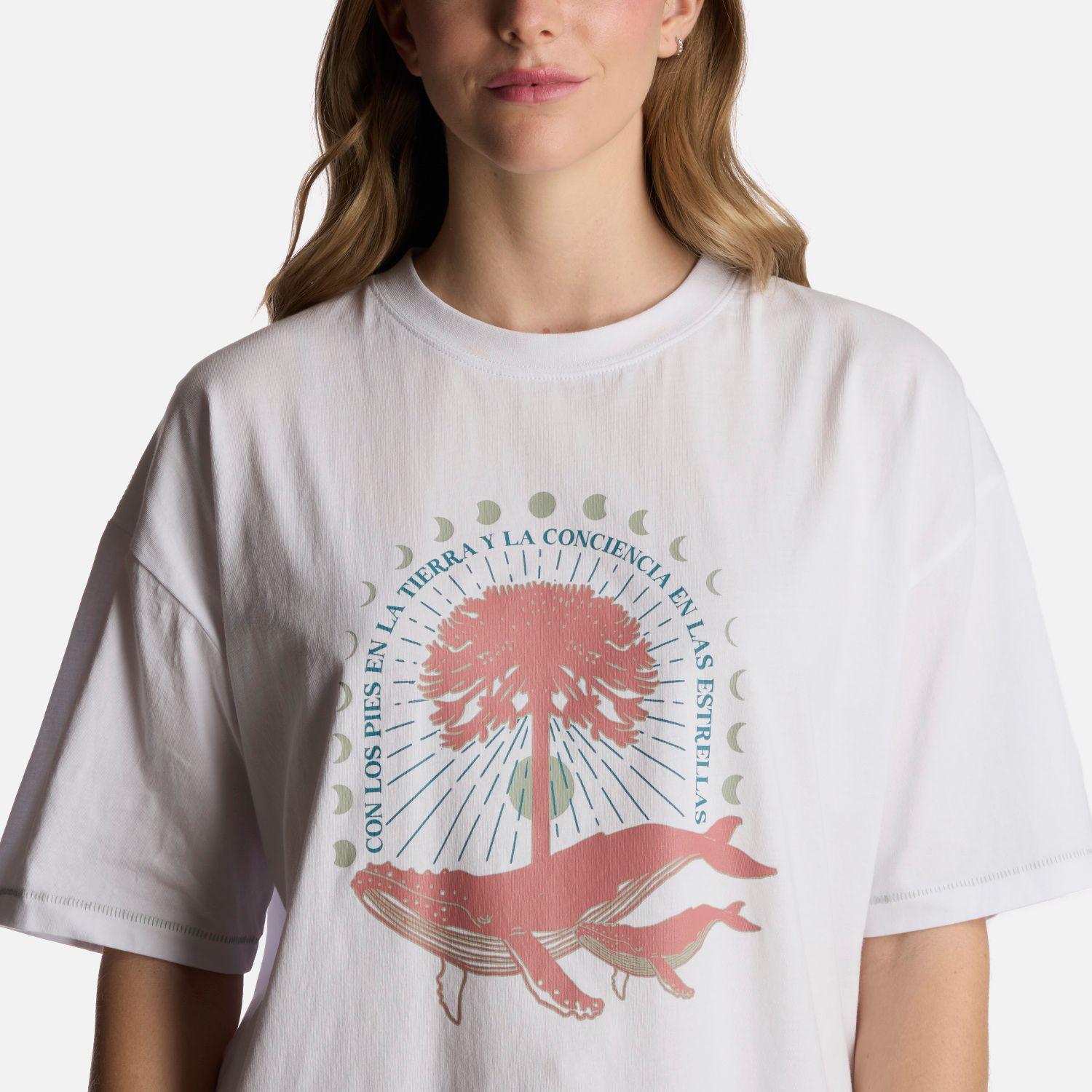 Polera Mujer Gorrión Blanco Haka Honu V25-3