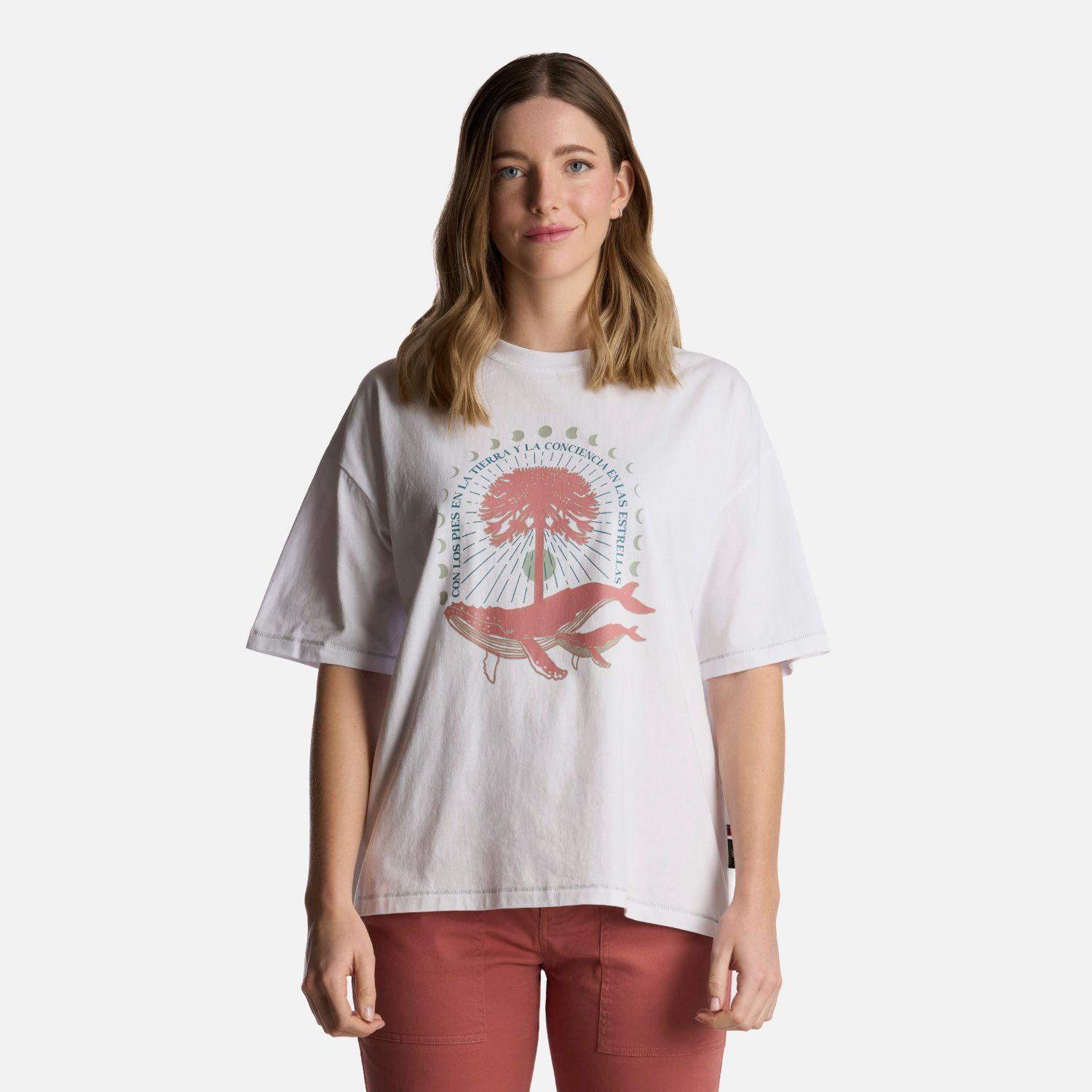 Polera Mujer Gorrión Blanco Haka Honu V25-0