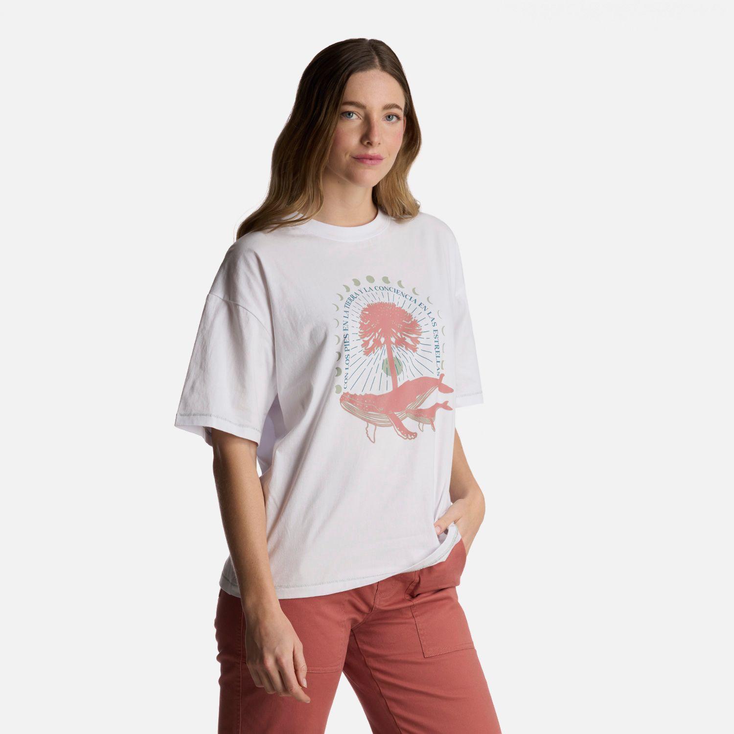 Polera Mujer Gorrión Blanco Haka Honu V25-1