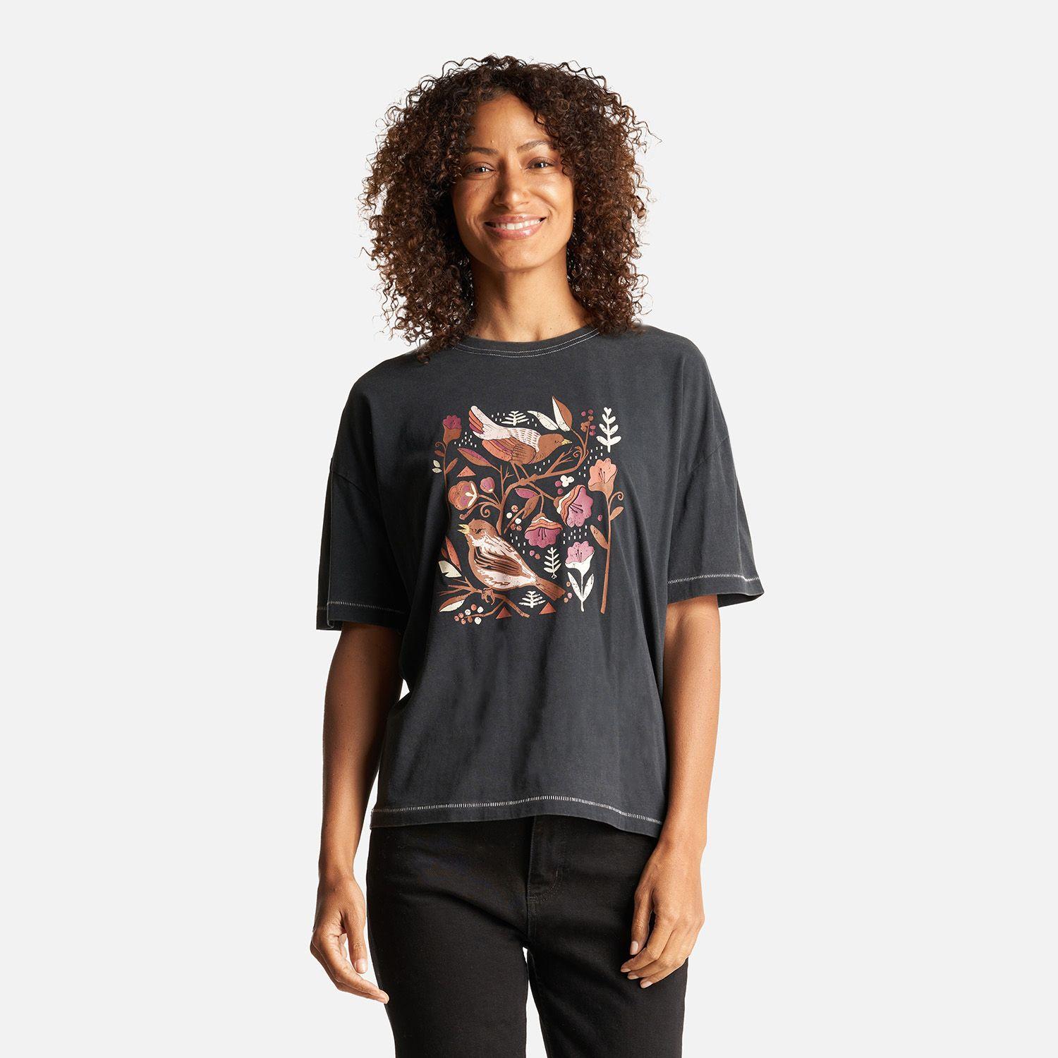 Polera Mujer Gorrión Negro Haka Honu-1