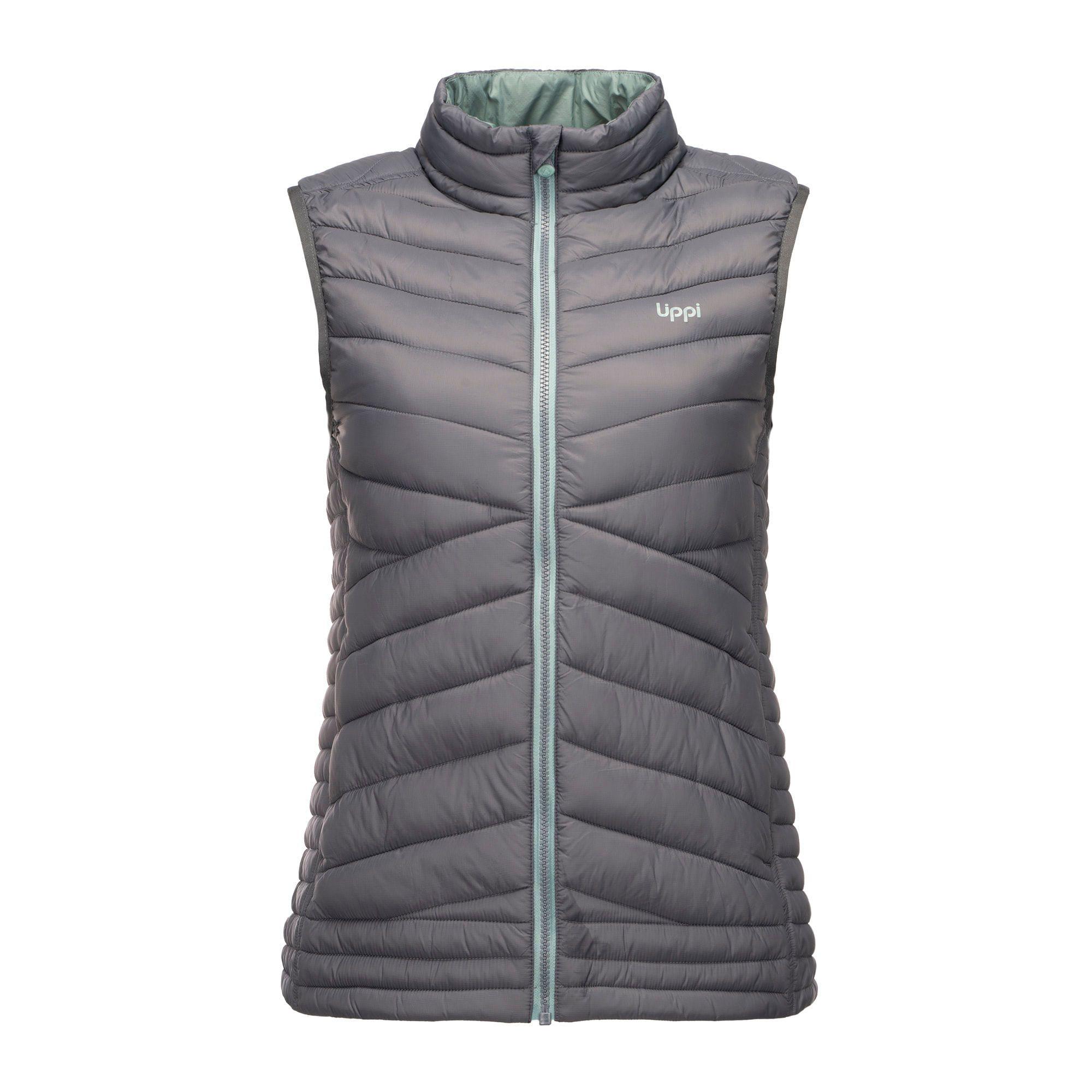 Chaqueta Mujer Airy Vest Jacket Azul Grisaceo Lippi-0