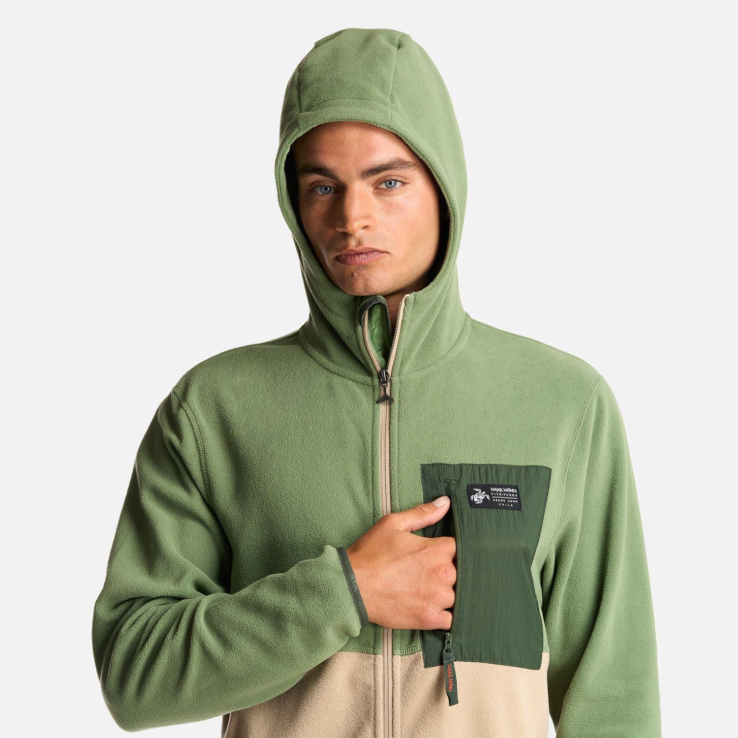 Poleron Hombre Leñero Verde Haka Honu-4