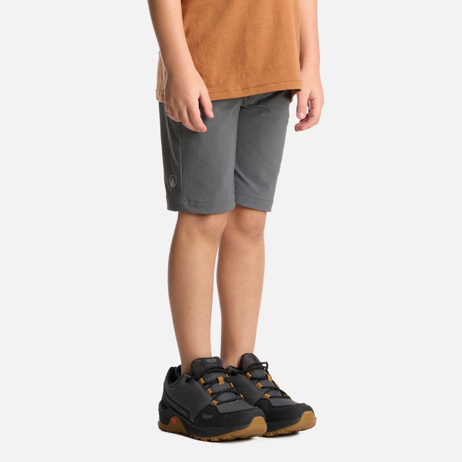 Short Niño Lennox Q-Dry Short Gris Medio Lippi-1