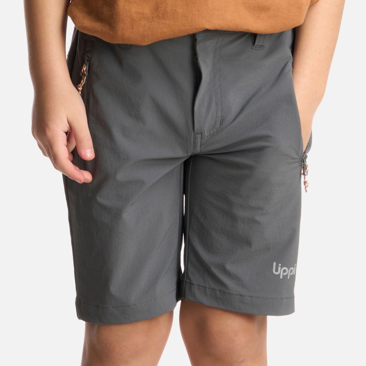 Short Niño Lennox Q-Dry Short Gris Medio Lippi-3