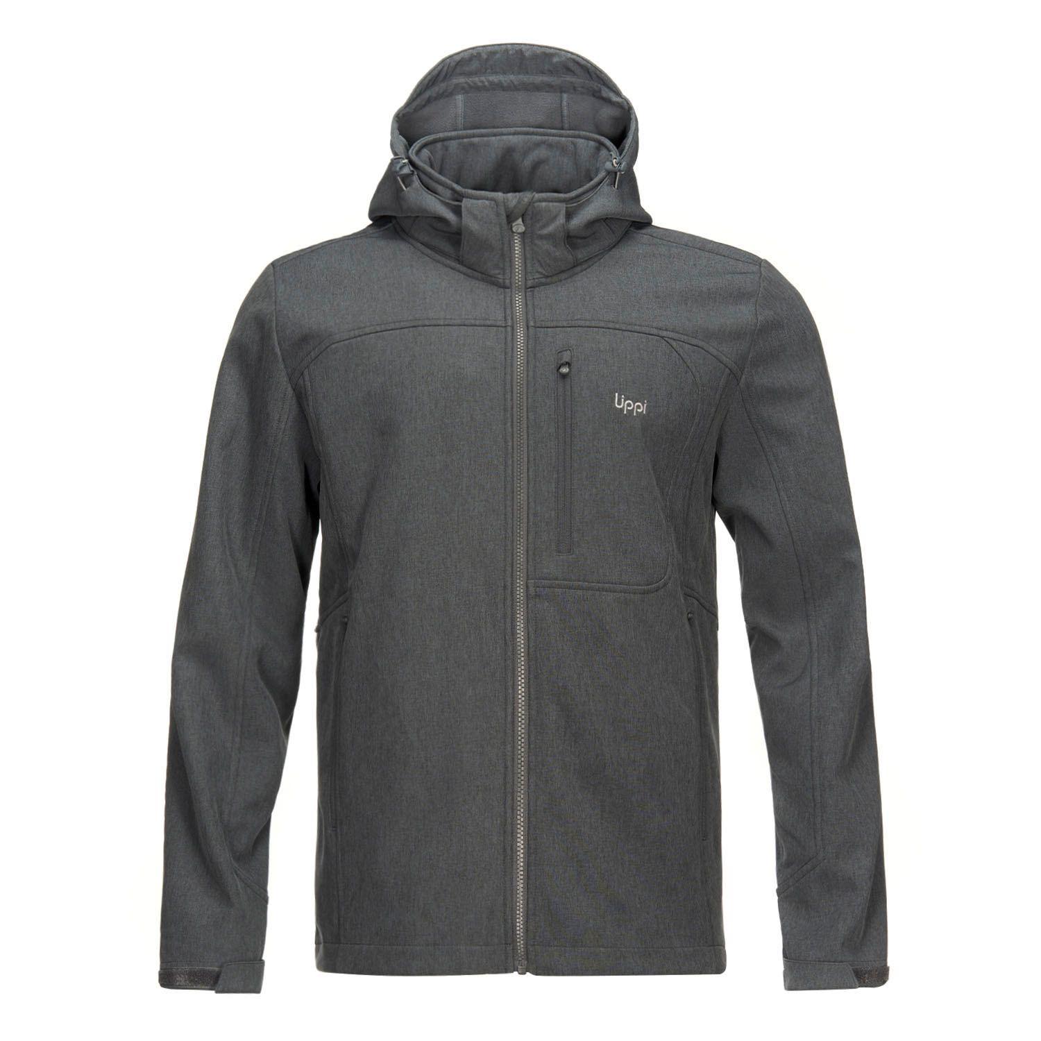 Chaqueta Hombre Macaya Softshell Hoody Jacket Melange Grafito Lippi V21-0