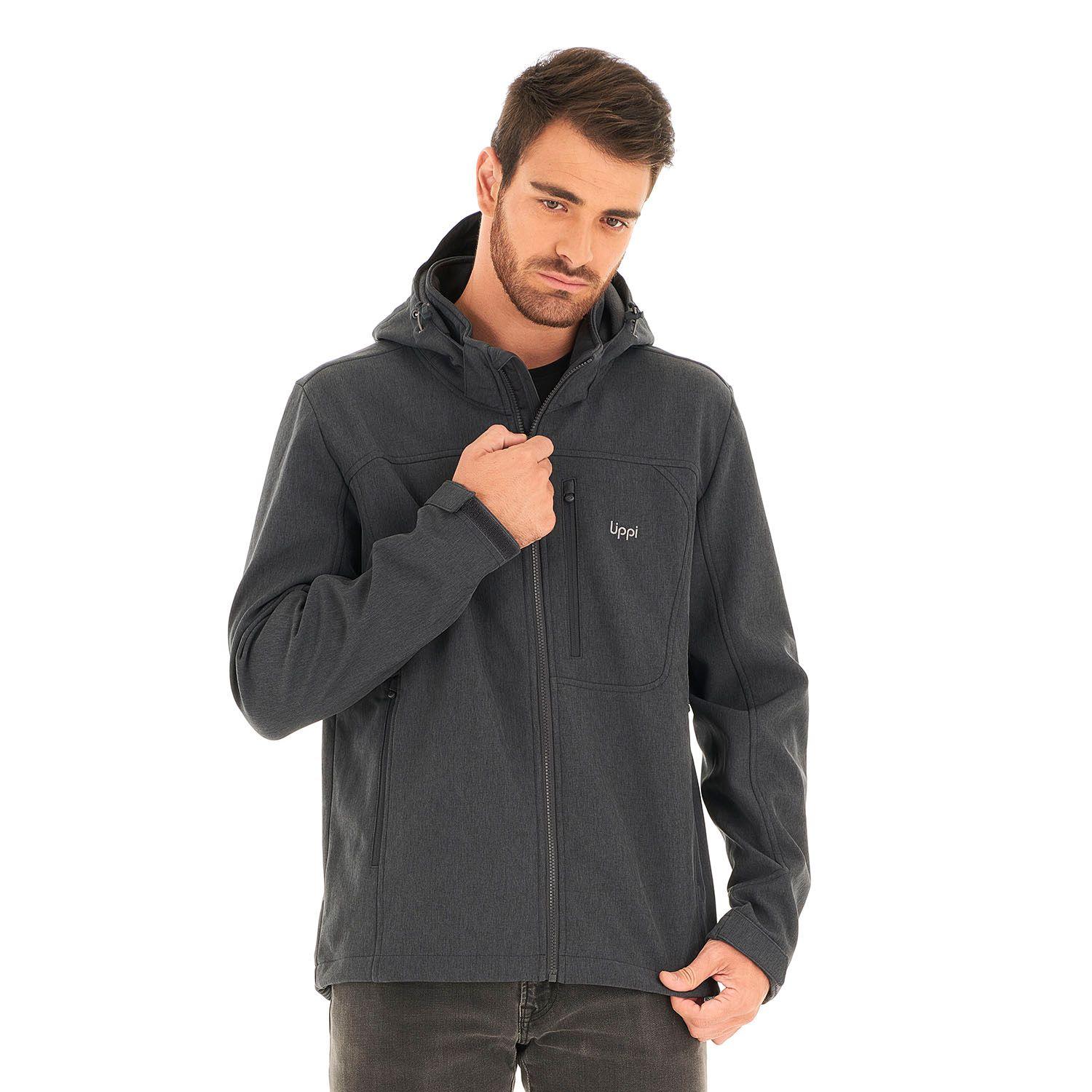 Chaqueta Hombre Macaya Softshell Hoody Jacket Melange Grafito Lippi V21-1