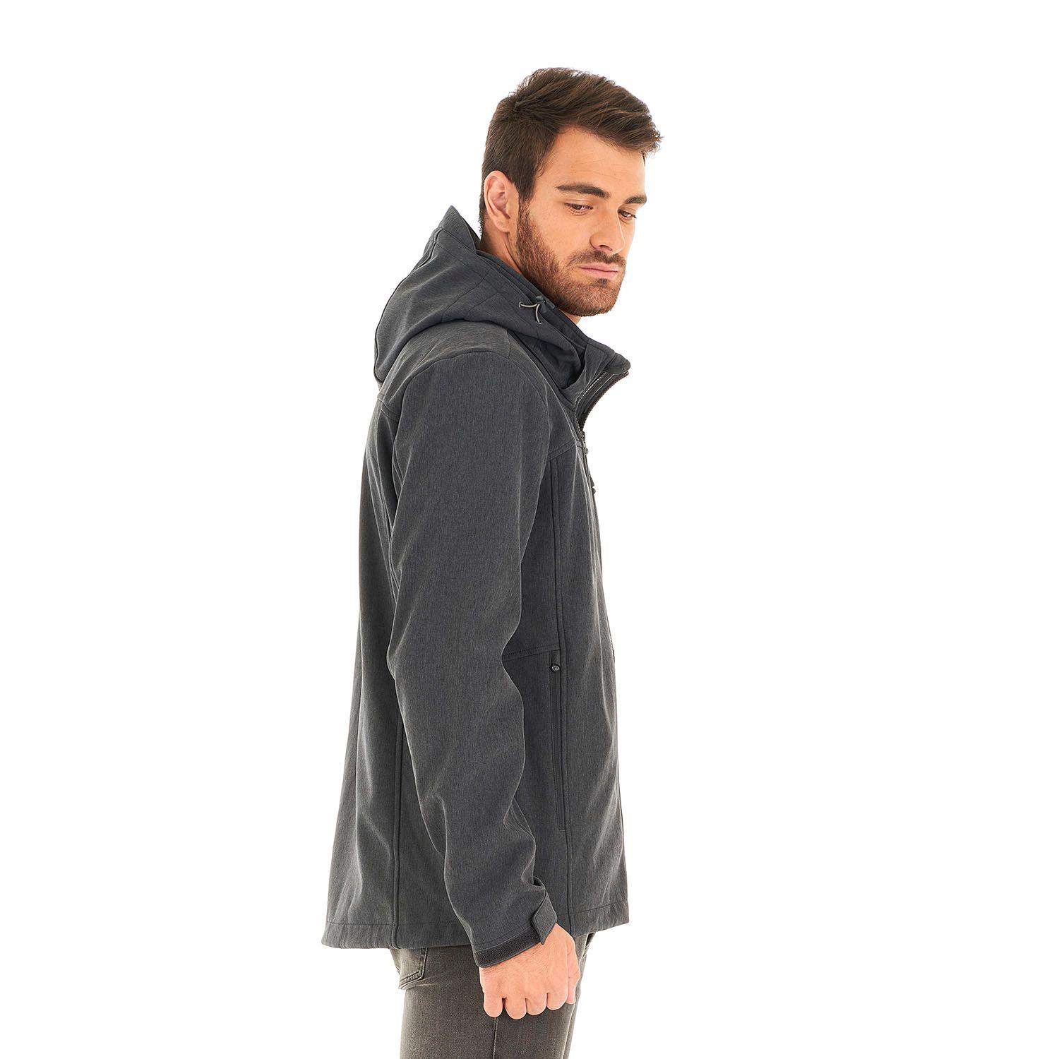 Chaqueta Hombre Macaya Softshell Hoody Jacket Melange Grafito Lippi V21-3