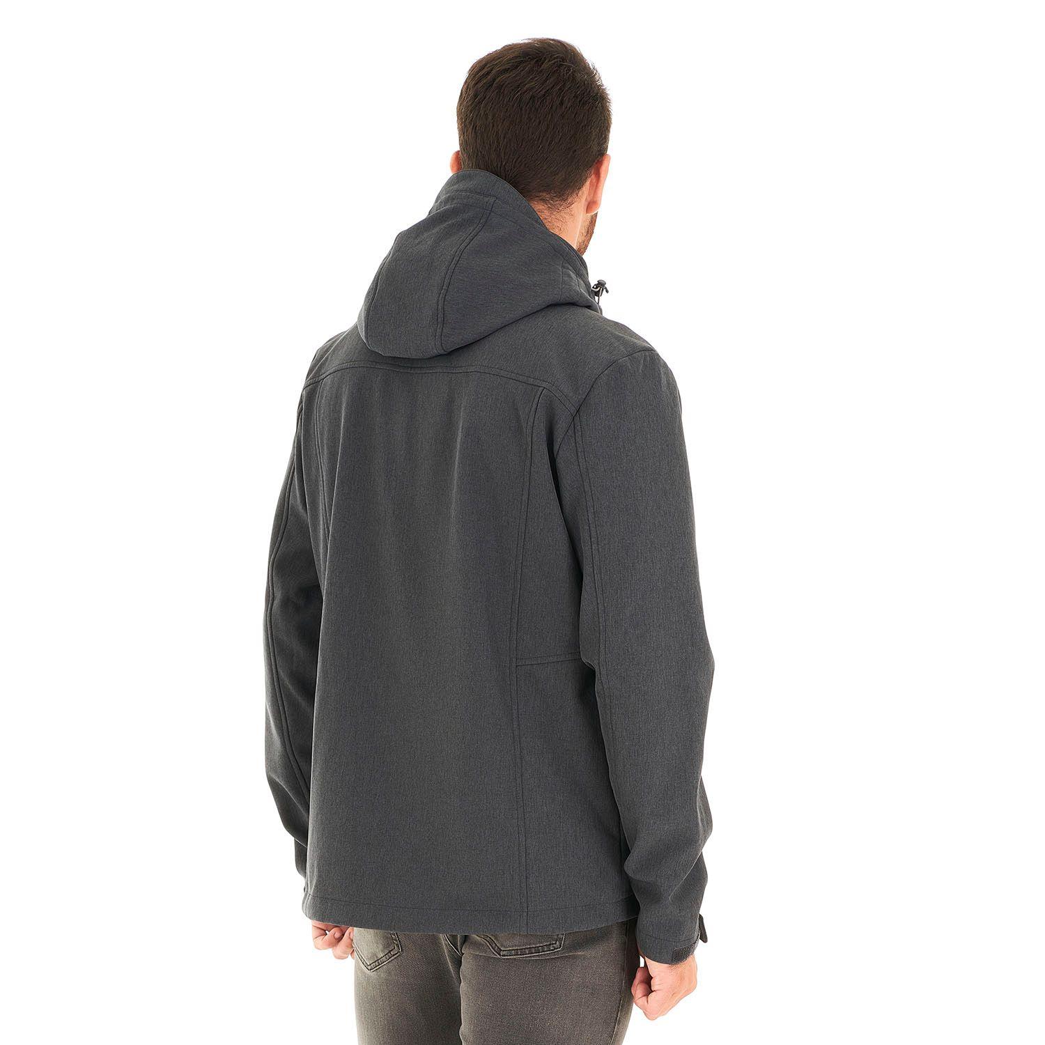 Chaqueta Hombre Macaya Softshell Hoody Jacket Melange Grafito Lippi V21-4