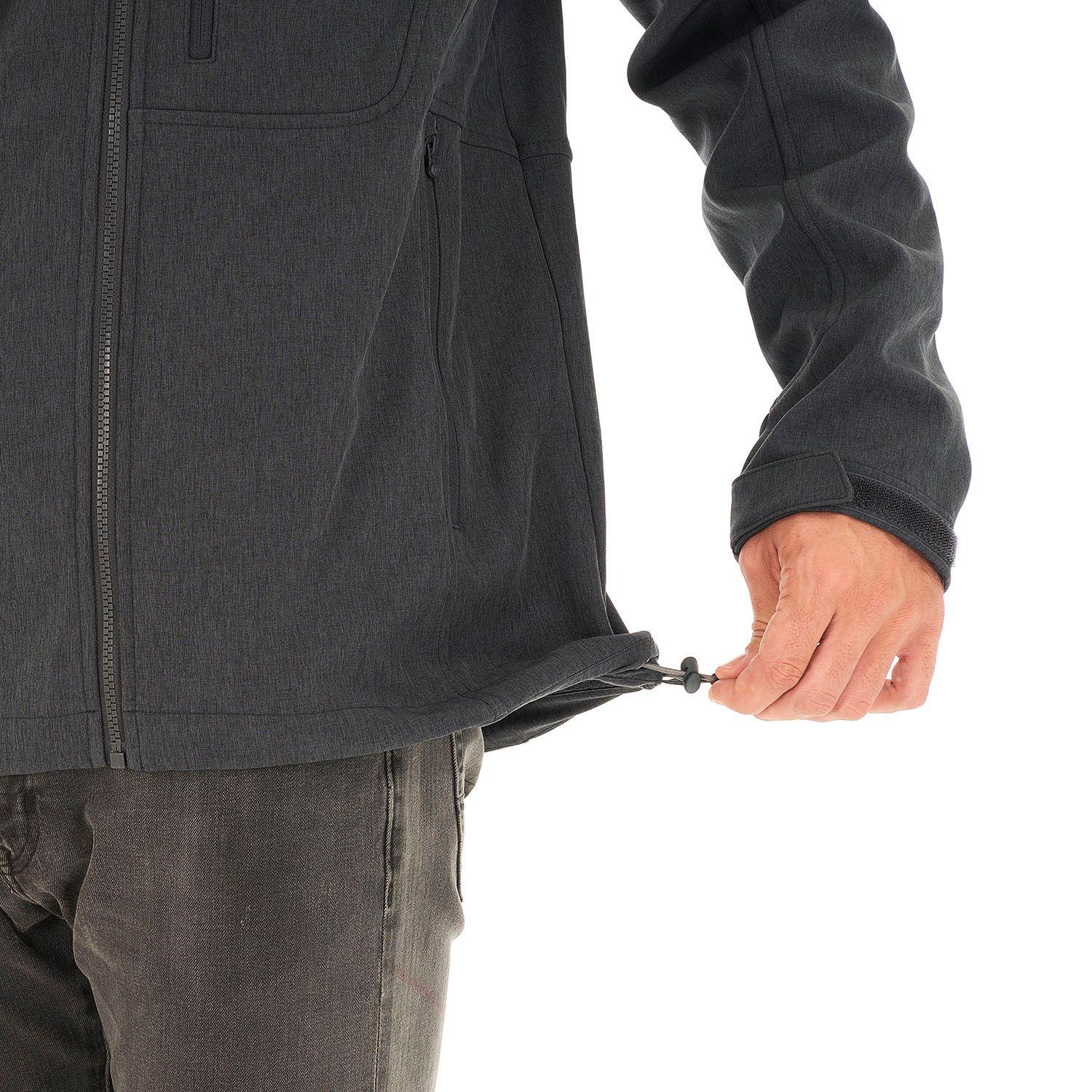 Chaqueta Hombre Macaya Softshell Hoody Jacket Melange Grafito Lippi V21-8