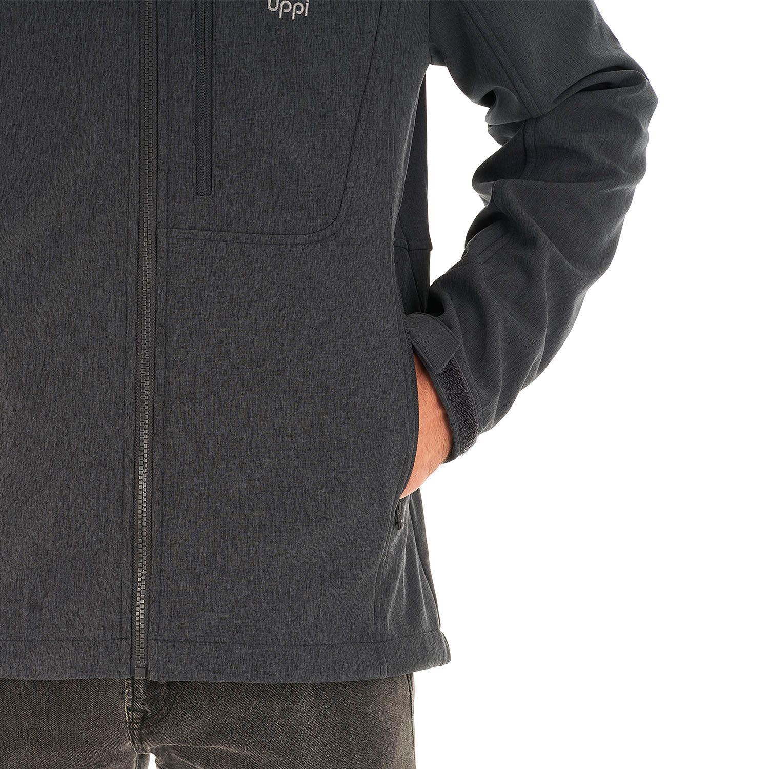 Chaqueta Hombre Macaya Softshell Hoody Jacket Melange Grafito Lippi V21-9