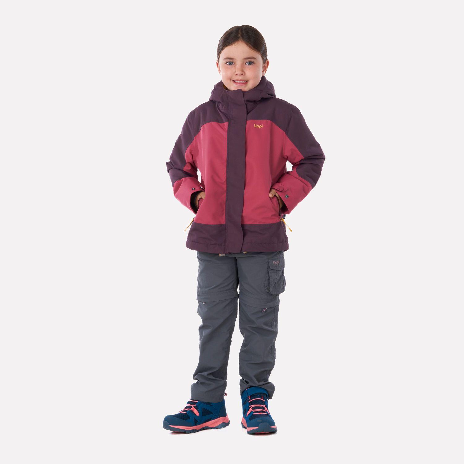Chaqueta Niña Andes Snow B-Dry Hoody Jacket Rosa Oscuro Lippi I22-5