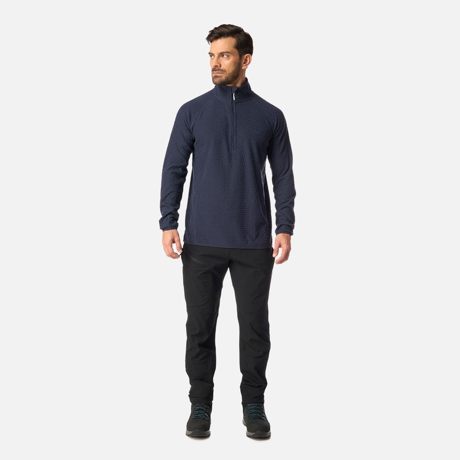 Polerón Hombre Jacaranda Nano-F 1/4 Zip Azul Marino Lippi I26-4