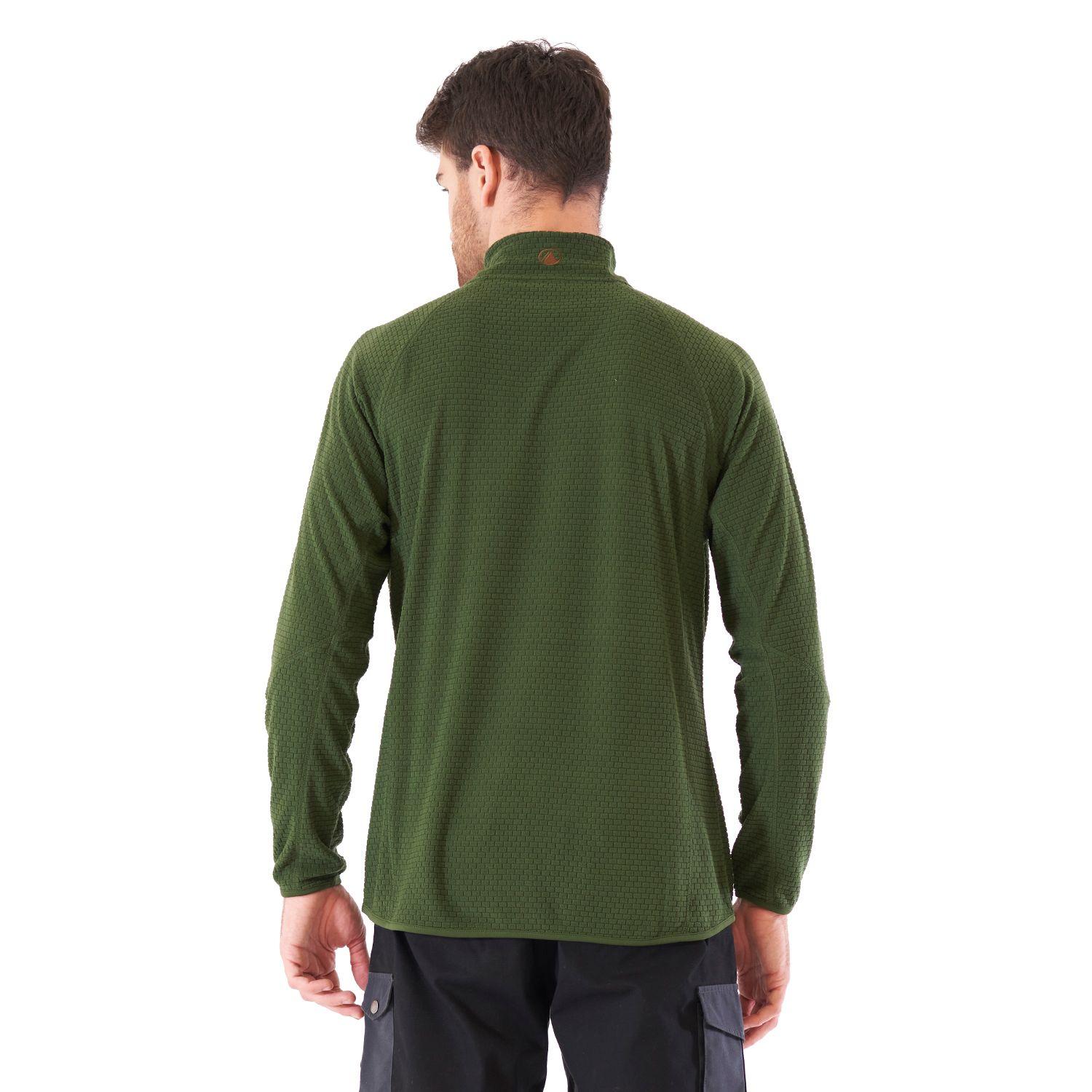 Poleron Hombre Jacaranda Nano-F 14 Zip Verde Militar Lippi-5