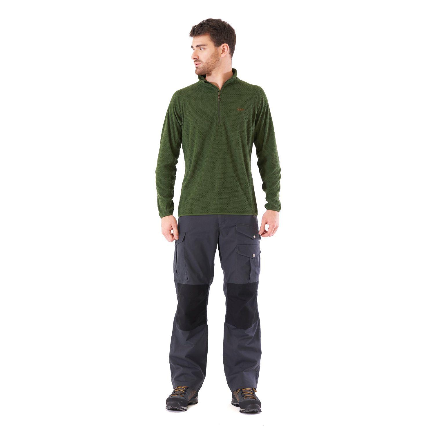 Poleron Hombre Jacaranda Nano-F 14 Zip Verde Militar Lippi-6