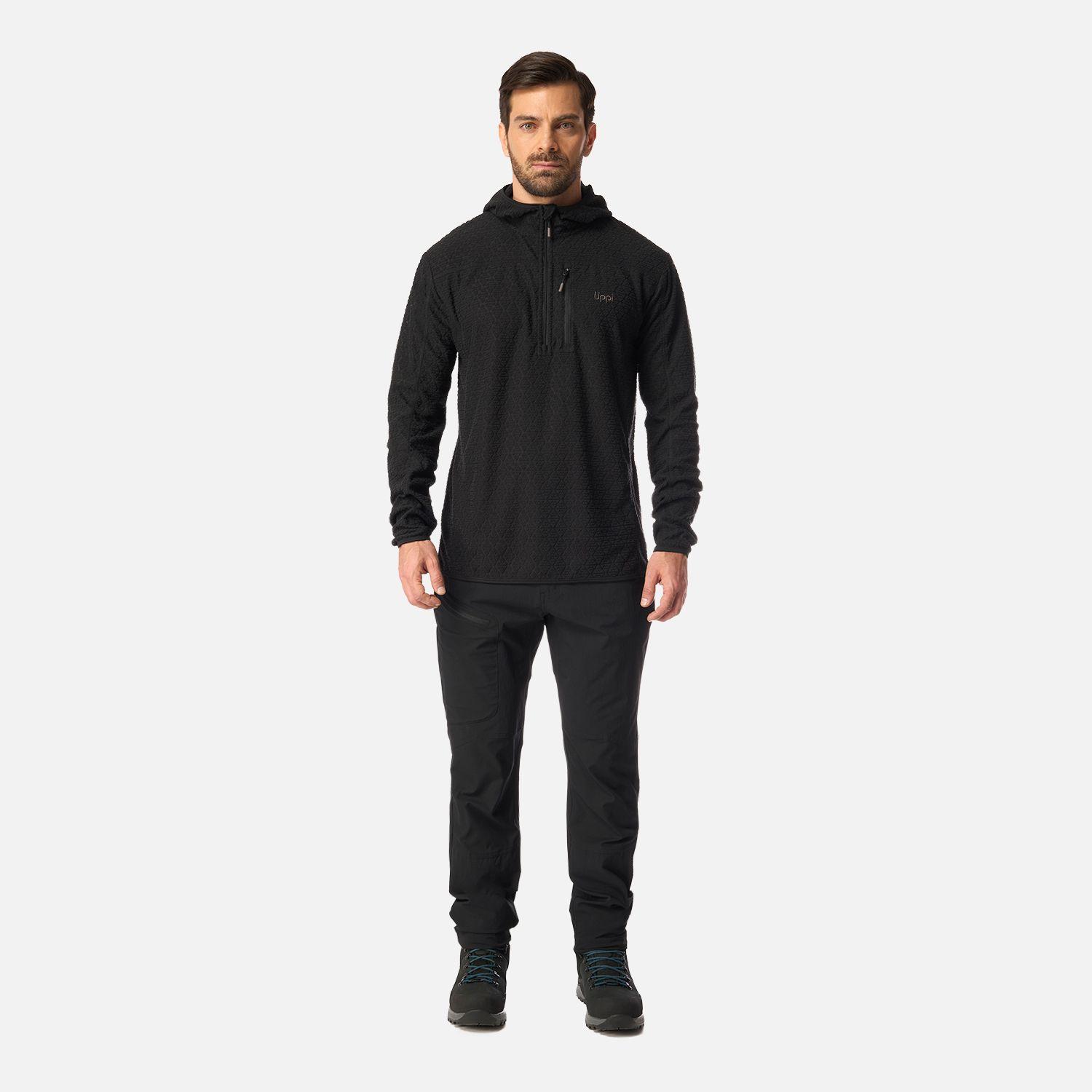 Polerón Hombre Jacaranda Nano-F 1/4 Zip Hoody Negro Lippi I26-4