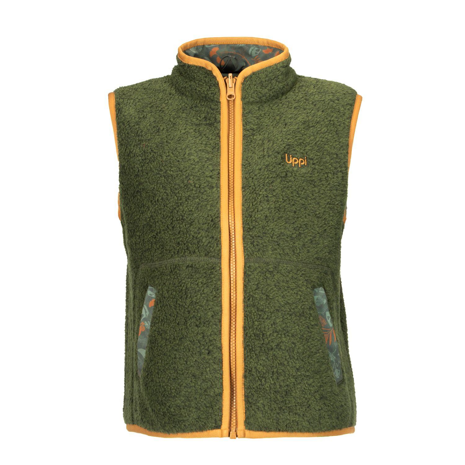 Chaqueta Niño Sherwood Shaggy Vest Verde Militar Lippi-0