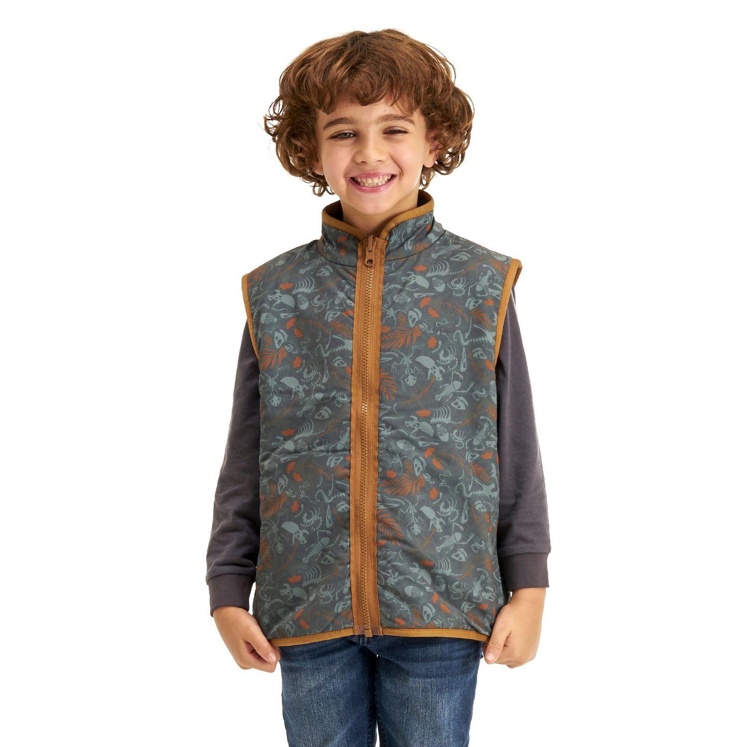 Chaqueta Niño Sherwood Shaggy Vest Verde Militar Lippi-5