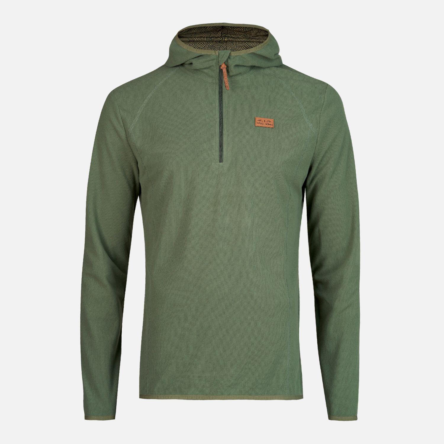 Poleron Hombre Taina Nui Verde Militar Haka Honu V23-0