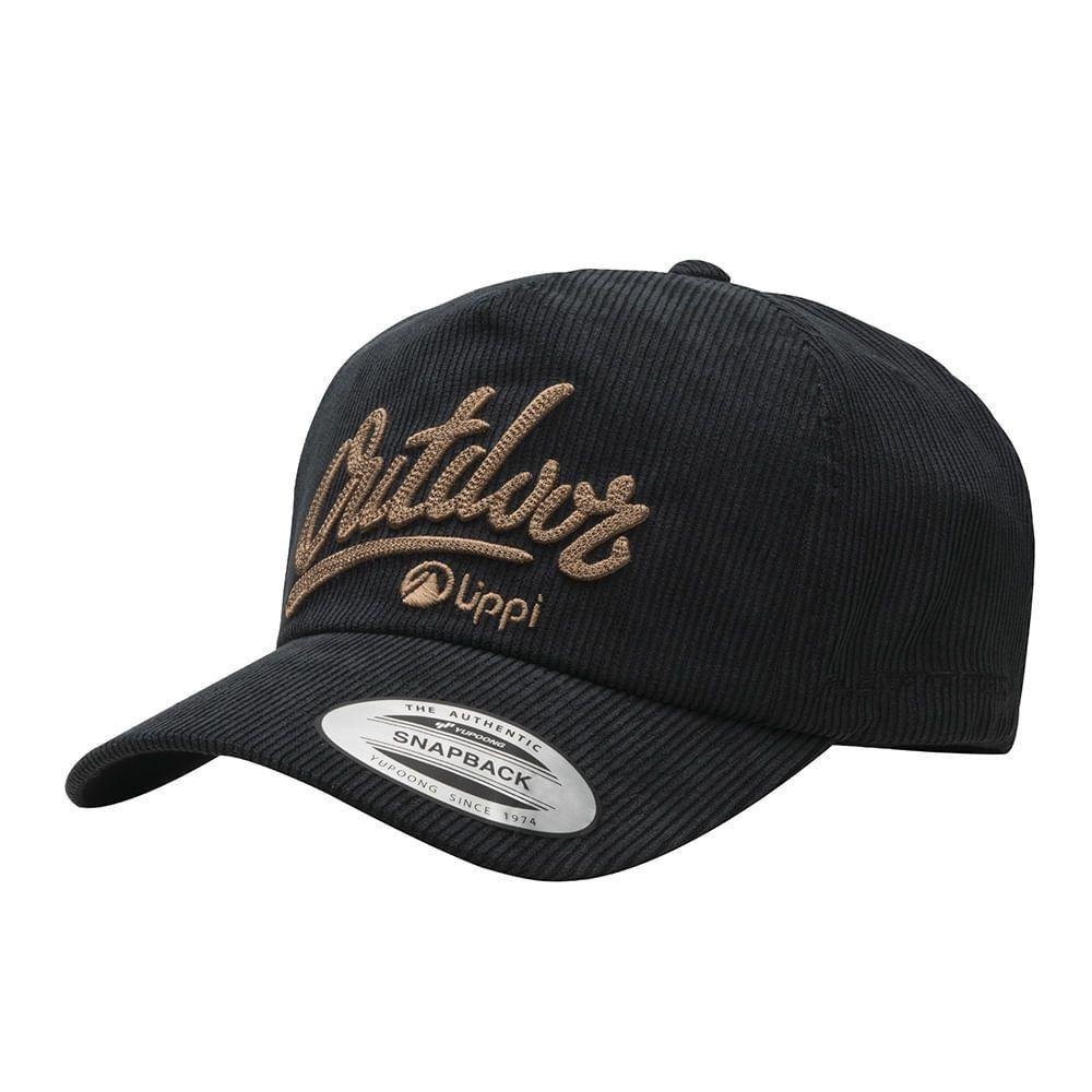 Jockey Unisex Corduroy Cap FlexFit Negro Lippi-0