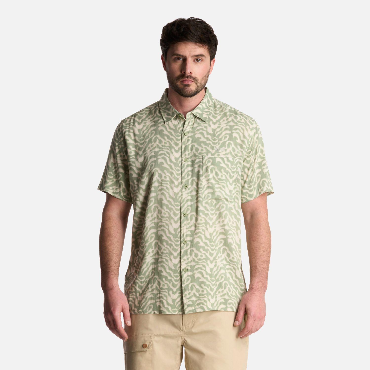 Camisa Hombre SeaSide Short Sleeve Shirt Print Jade Lippi-0