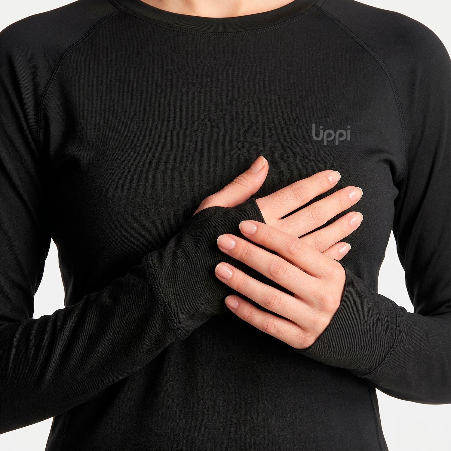 Primera Capa Mujer Skintec Warm Top Negro Lippi I26-3