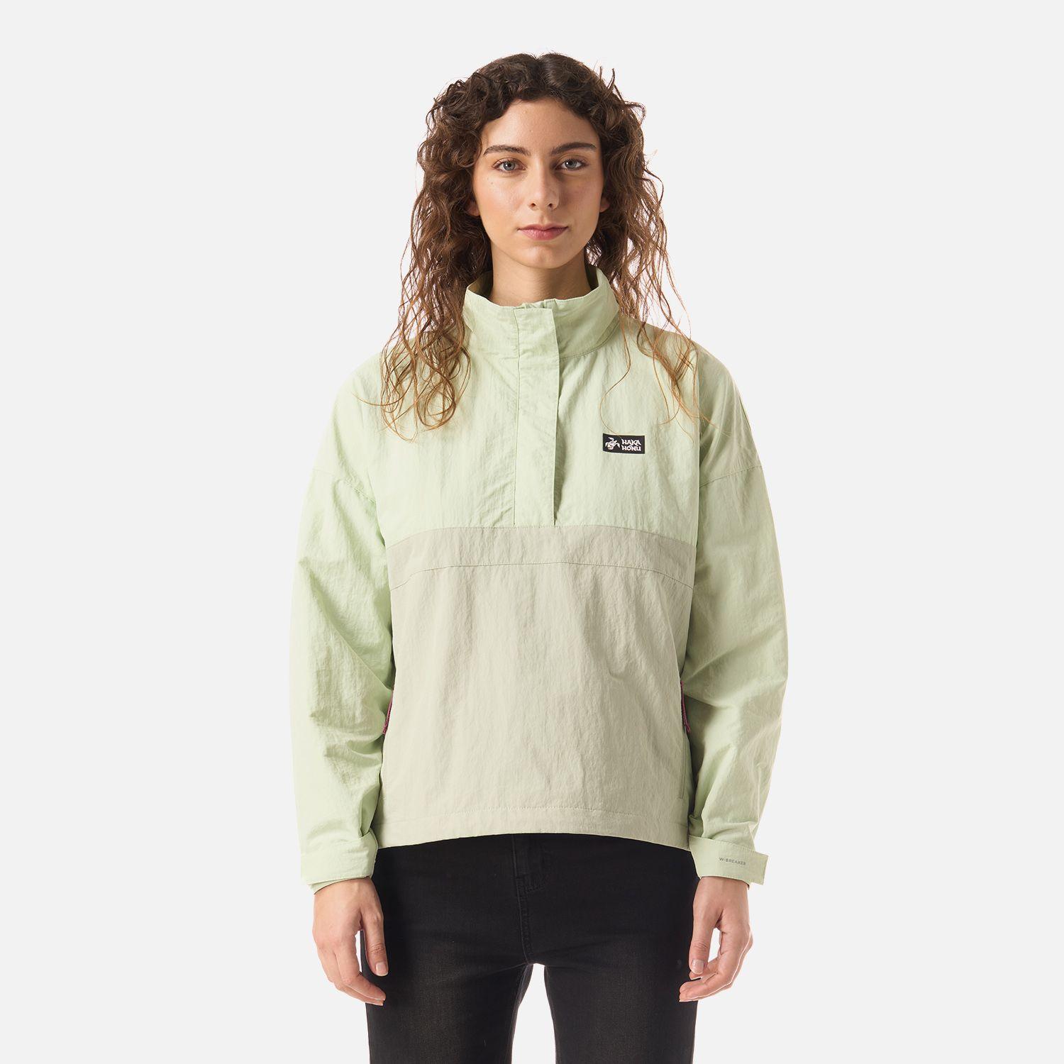 Chaqueta Mujer Hija Del Viento 14 Zip Menta Haka Honu V26-0