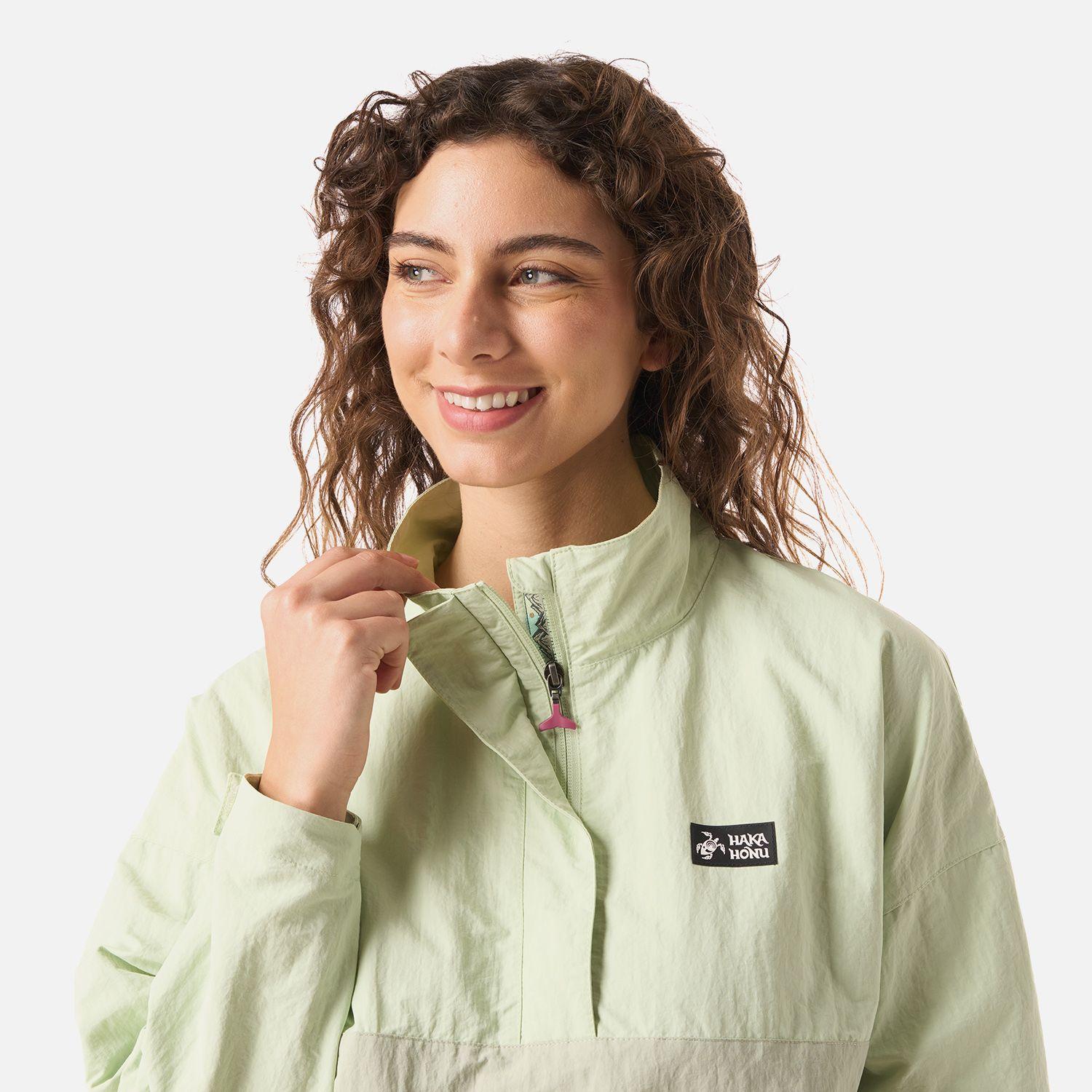 Chaqueta Mujer Hija Del Viento 14 Zip Menta Haka Honu V26-3