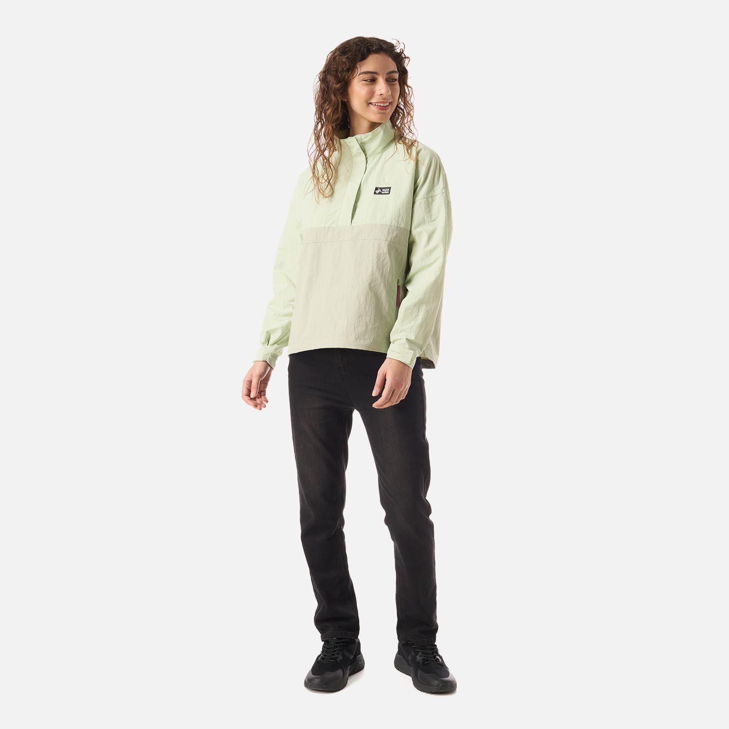Chaqueta Mujer Hija Del Viento 14 Zip Menta Haka Honu V26-6