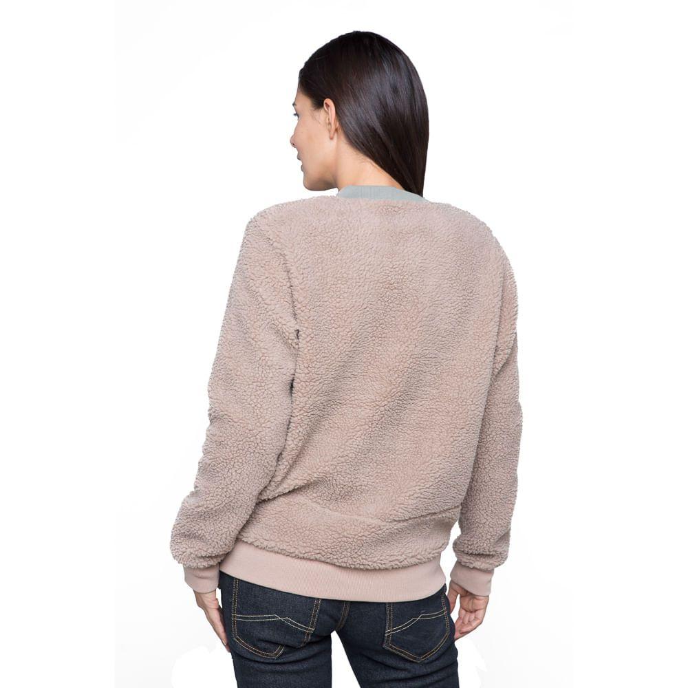 Chaqueta Mujer Zip-porrito Café Claro Haka Honu-1