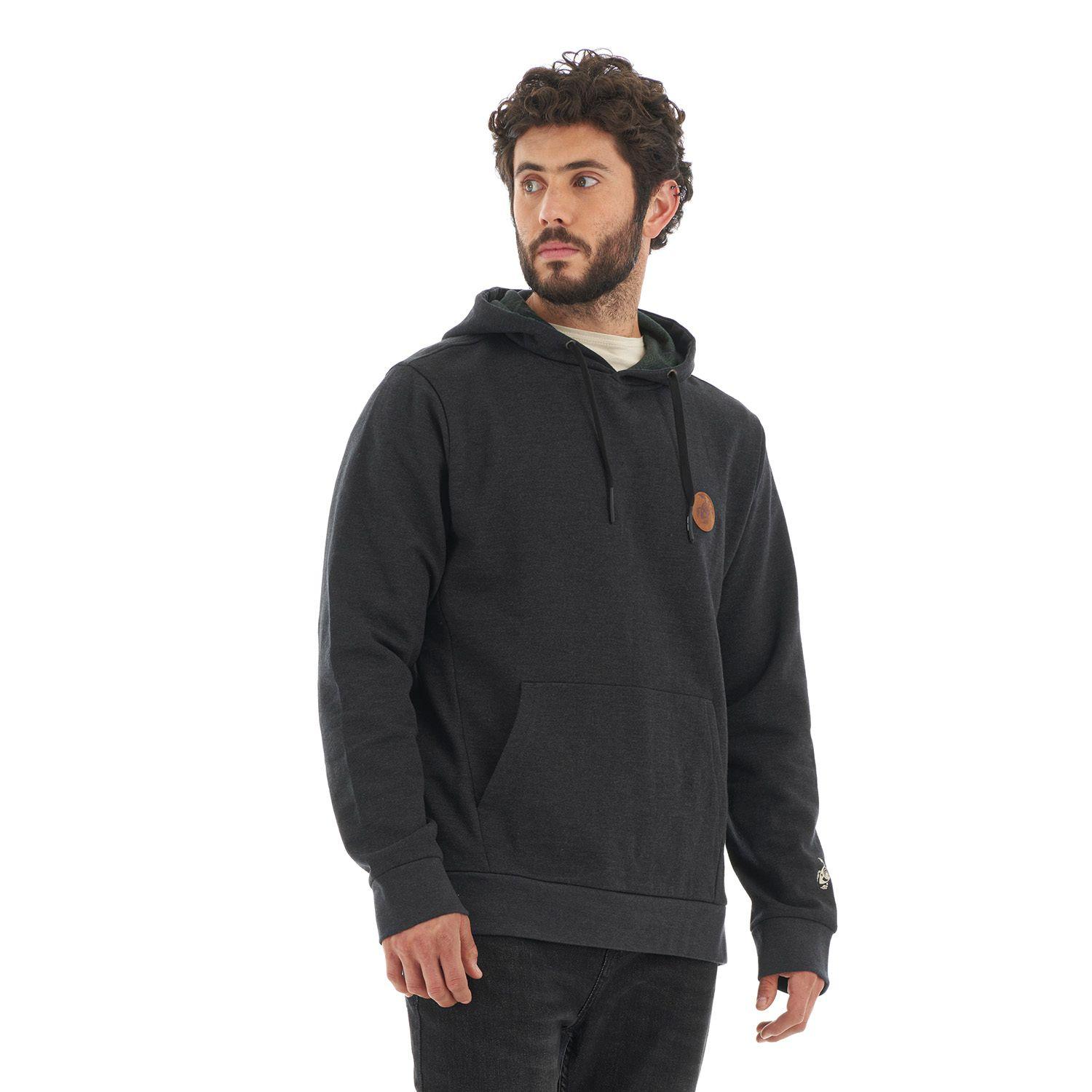 Poleron Hombre Canguro Negro Haka Honu V22-2