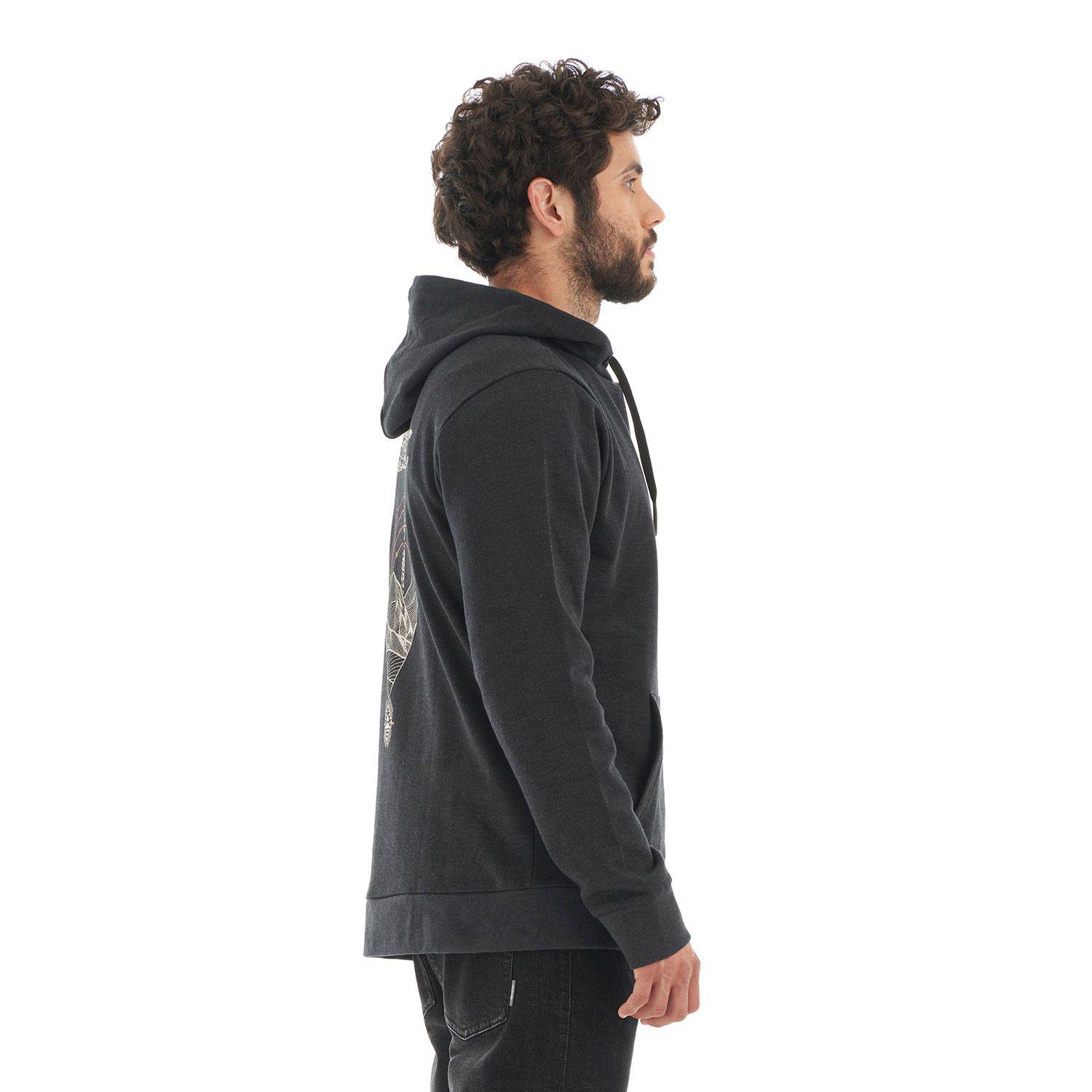 Poleron Hombre Canguro Negro Haka Honu V22-3