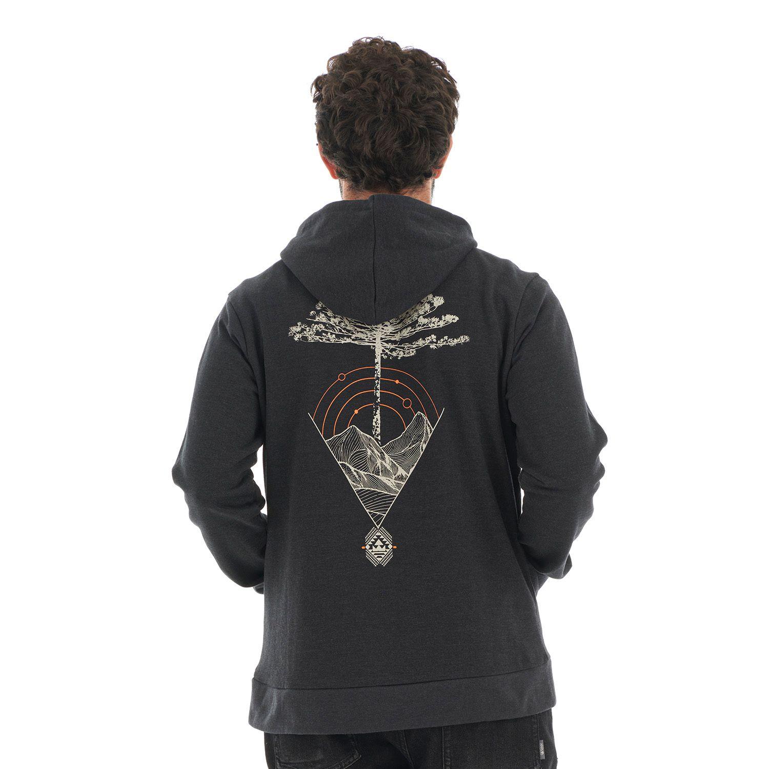 Poleron Hombre Canguro Negro Haka Honu V22-5