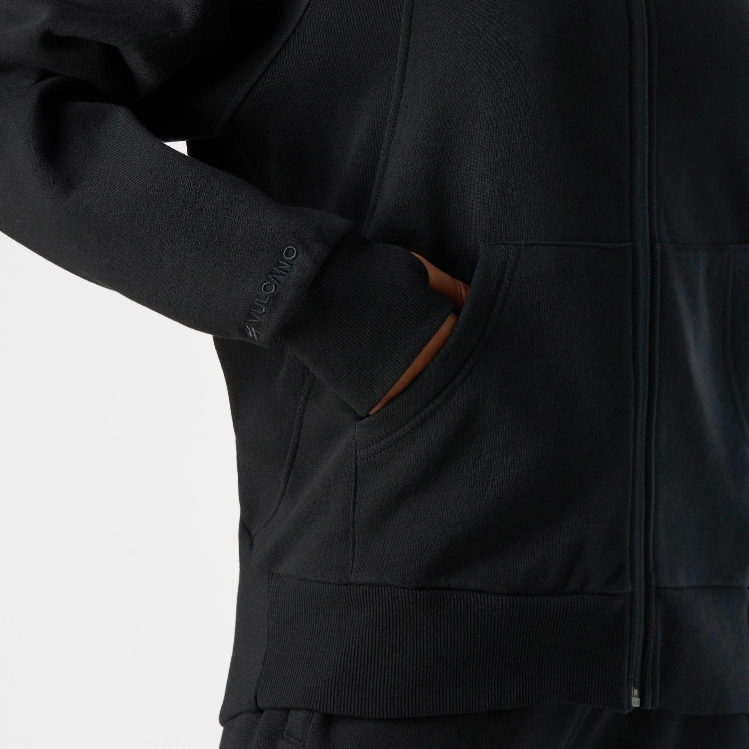 Polerón Mujer Cool Down Full Zip Sweatshirt Negro Vulcano-5
