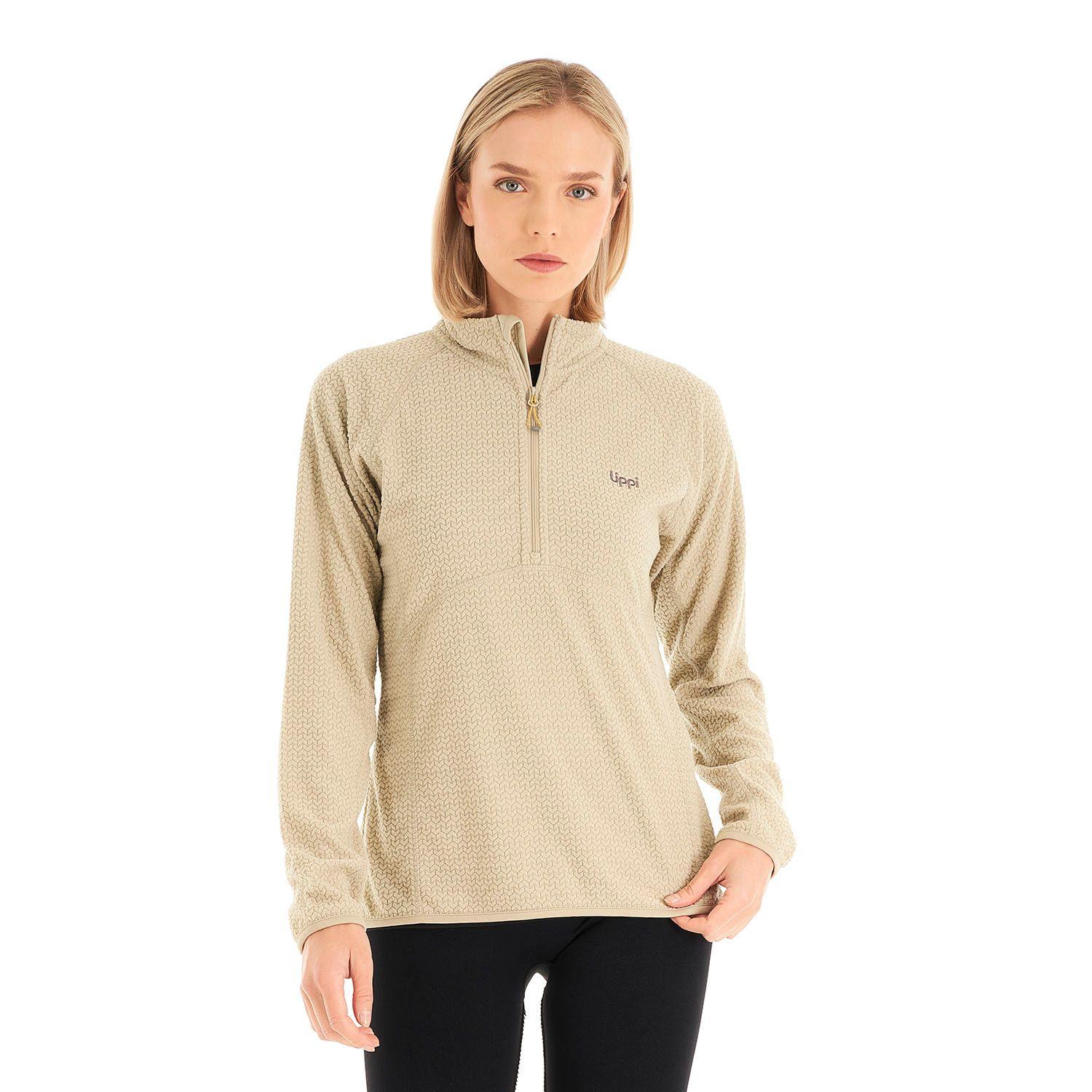 Poleron Mujer Jacaranda Nano-F 14 Zip Crudo Lippi V23-1