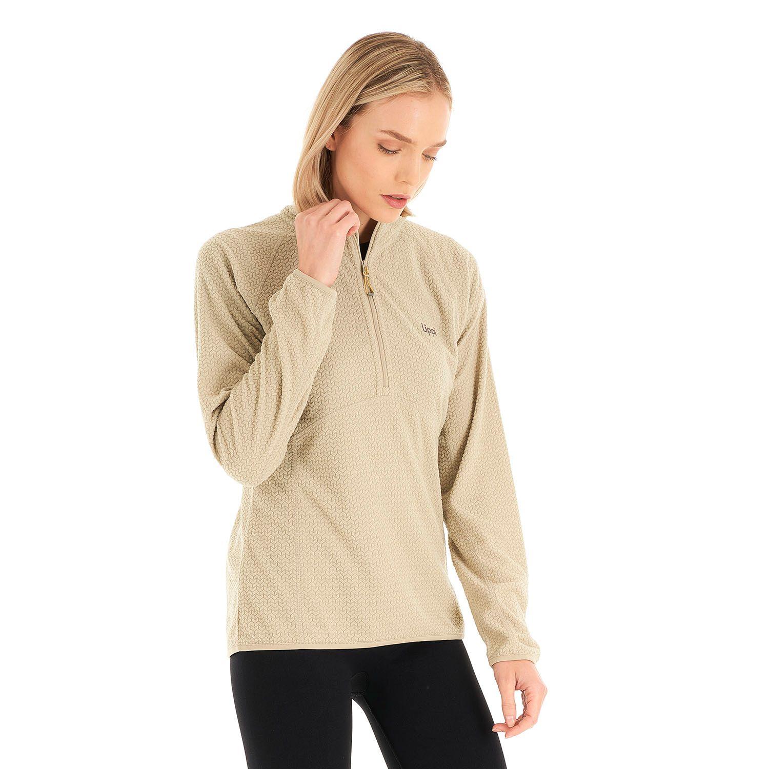 Poleron Mujer Jacaranda Nano-F 14 Zip Crudo Lippi V23-2