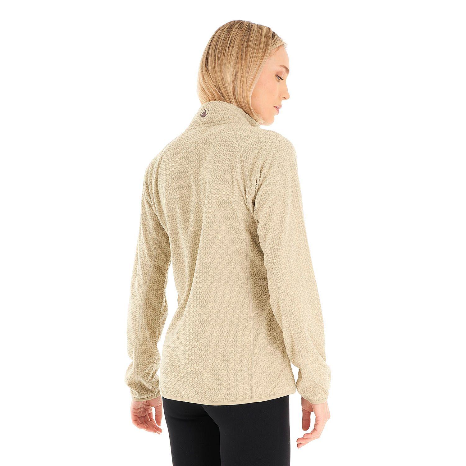 Poleron Mujer Jacaranda Nano-F 14 Zip Crudo Lippi V23-4