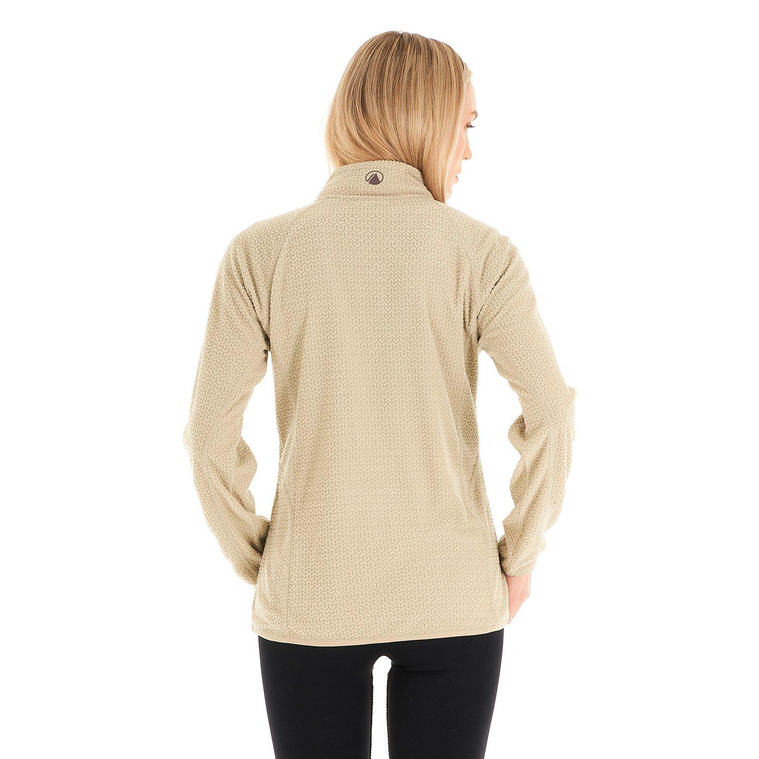 Poleron Mujer Jacaranda Nano-F 14 Zip Crudo Lippi V23-5