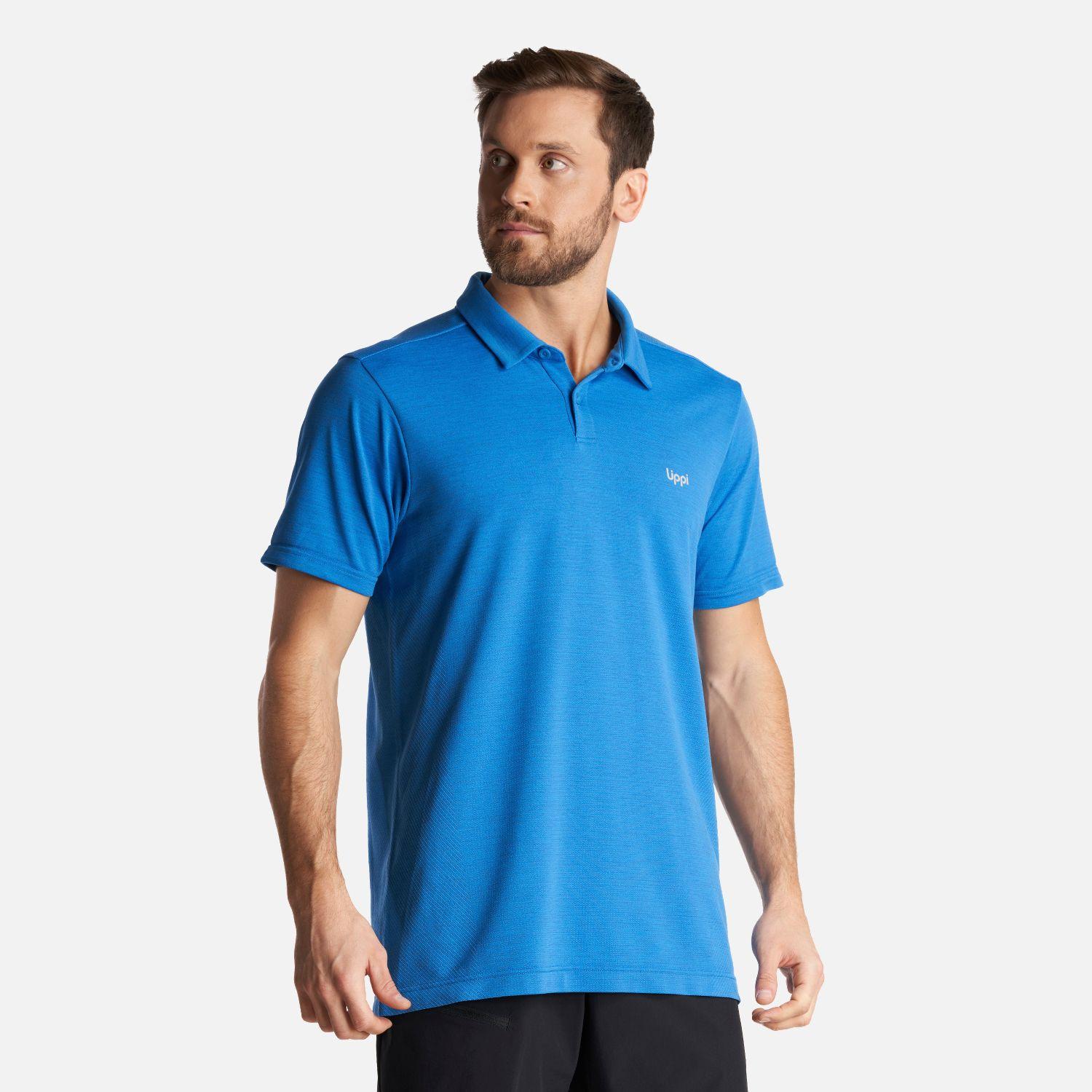 Polera Hombre B-Classic Seamless Polo Azul Lippi V24-2