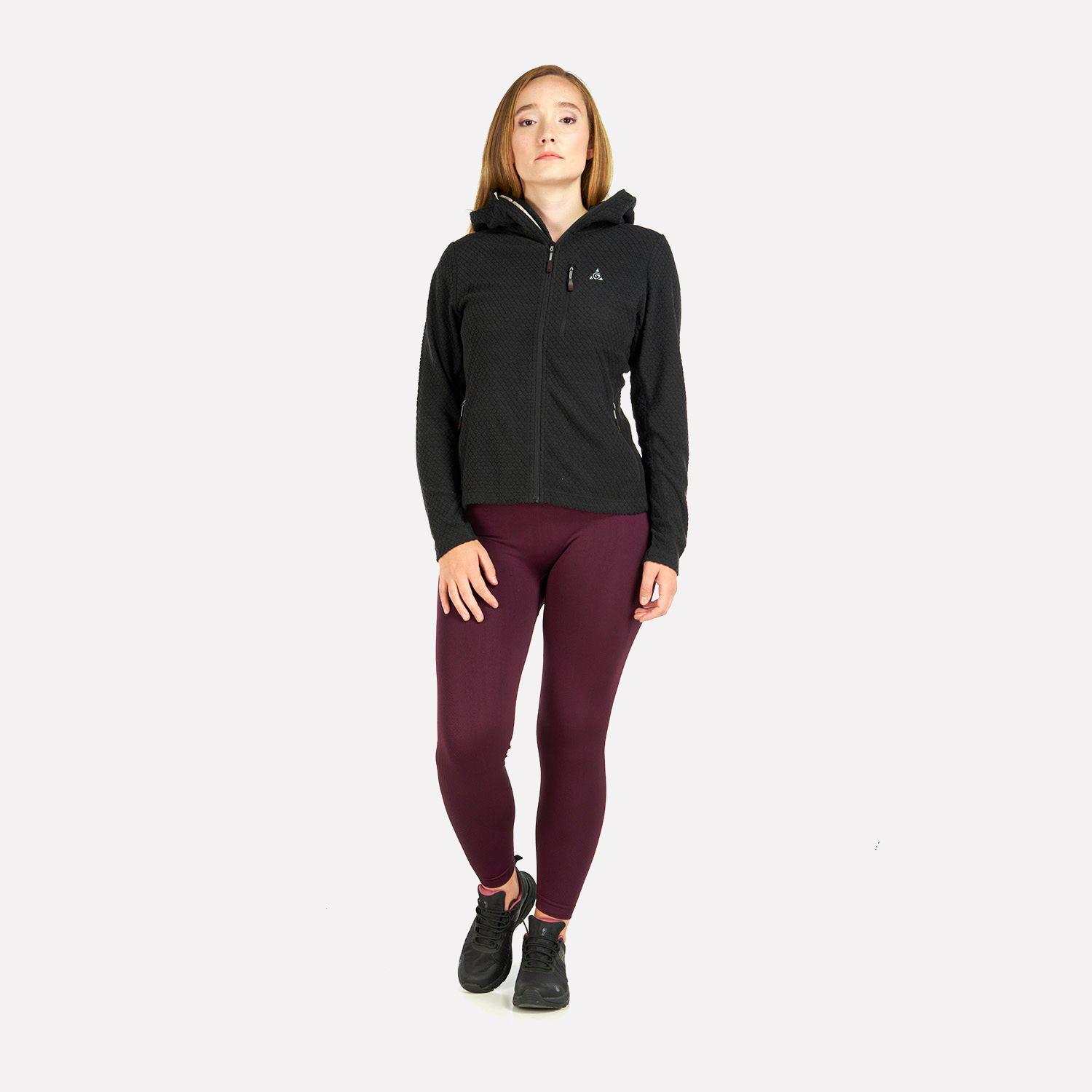 Poleron Mujer Secoya Hoody Negro Geography-5