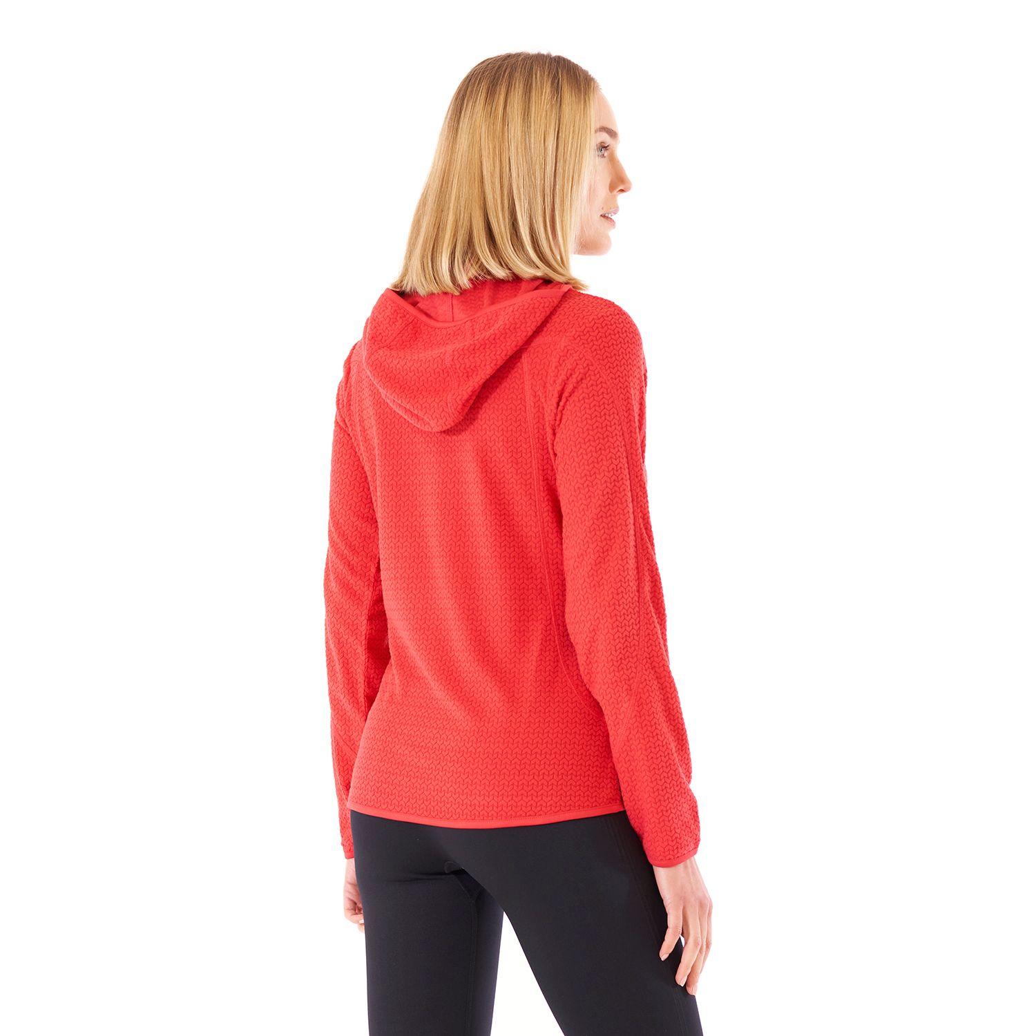 Poleron Mujer Jacaranda Nano-F 14 Zip Hoody Rojo Coral Lippi V21-3