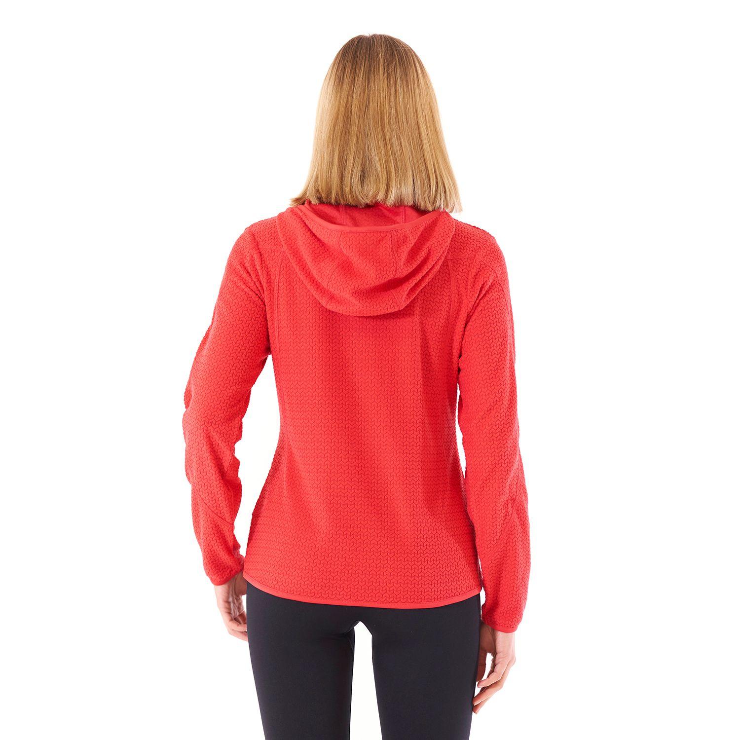 Poleron Mujer Jacaranda Nano-F 14 Zip Hoody Rojo Coral Lippi V21-6