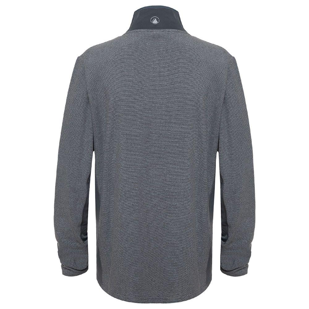 Poleron Hombre Stripes Nano-F 14 Zip Gris Oscuro / Gris Medio Lippi-1