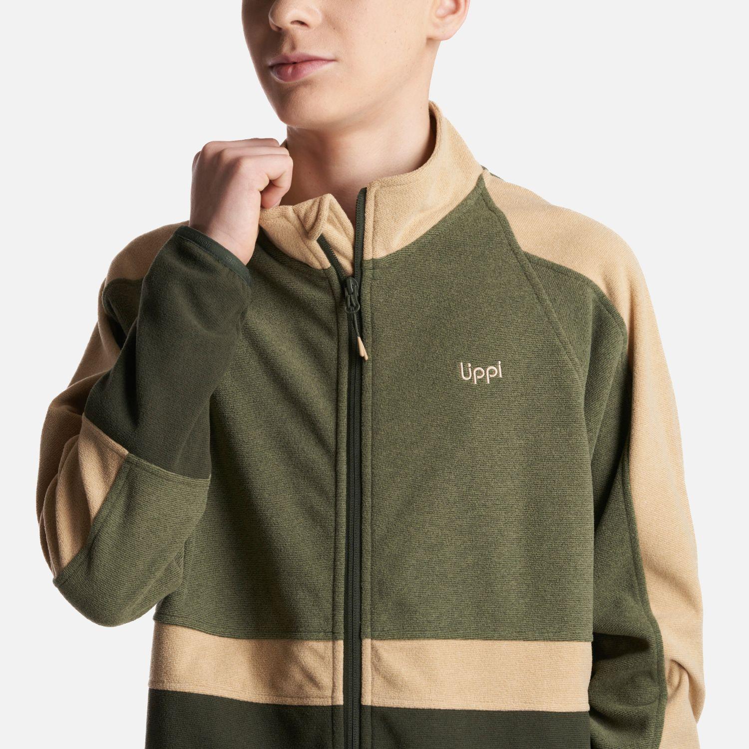 Poleron Teen Boy FirePlace Sweatshirt Verde Musgo Lippi-4