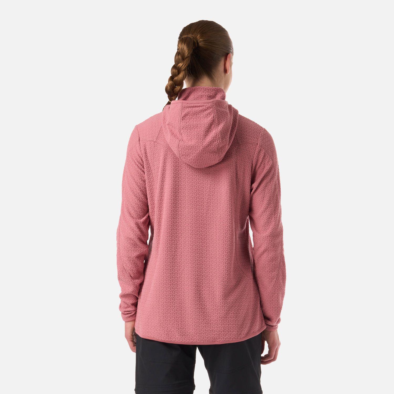 Polerón Mujer Jacaranda Nano-F 1/4 Zip Hoody Rosa Oscuro Lippi V26-2
