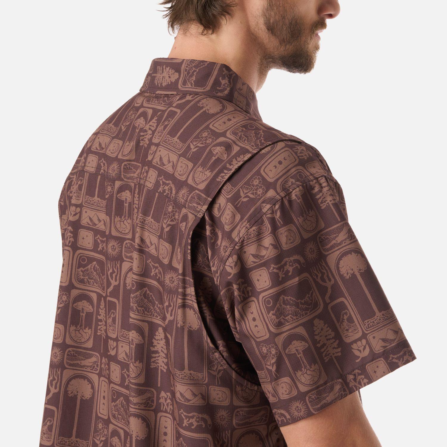 Camisa Hombre Cumbre Manga Corta Print Cafe Haka Honu V26-4