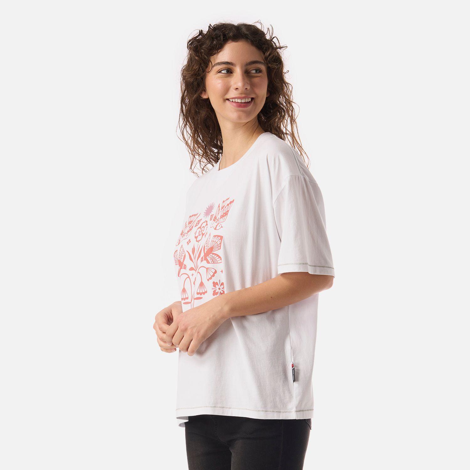 Polera Mujer Gorrion Blanco Haka Honu V26-1