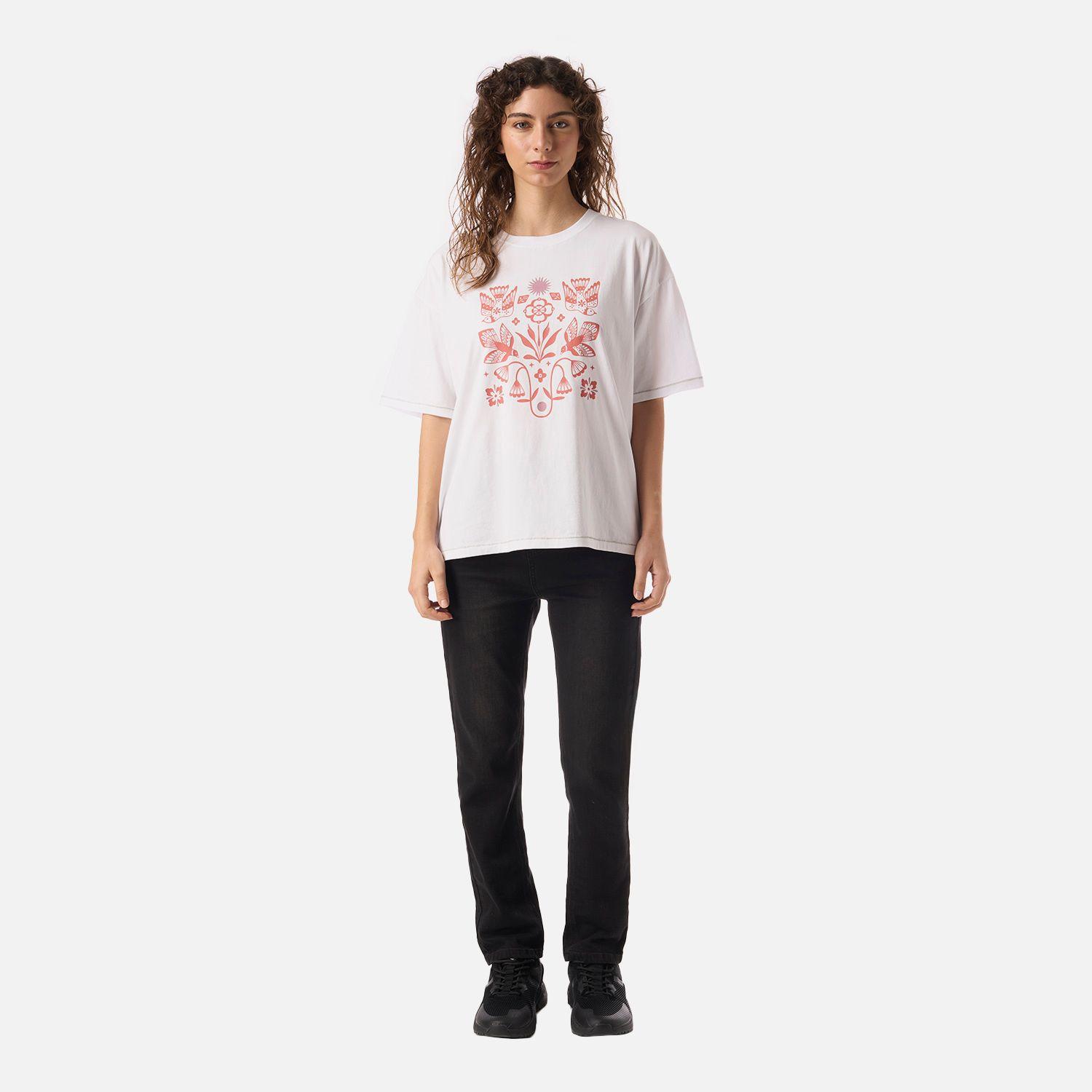 Polera Mujer Gorrion Blanco Haka Honu V26-4